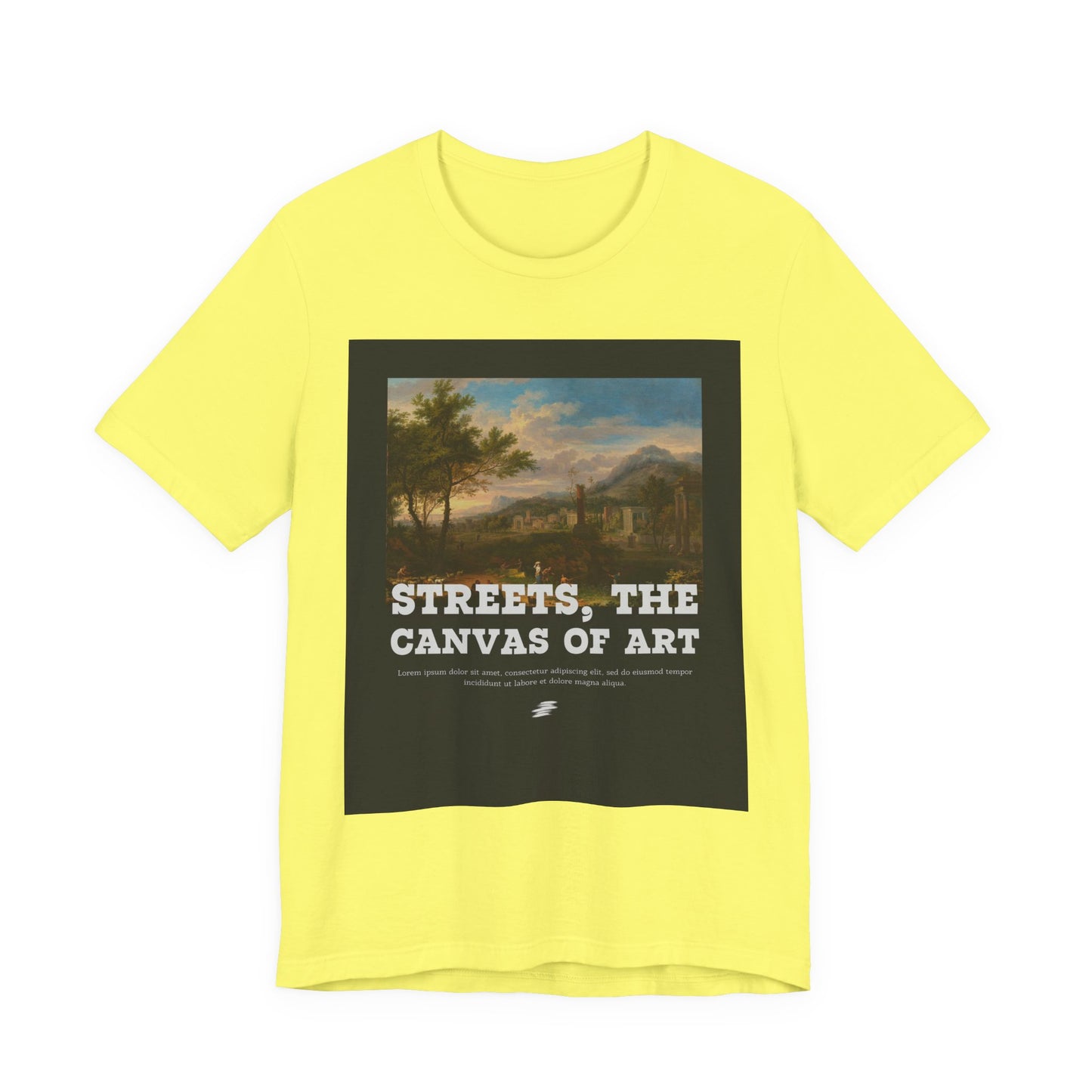 Artistic Graphic Tee - Streets, the Canvas of Art | Unisex Short Sleeve Shirt, Gift for Artists, Art Lovers, Casual Wear, Unique Gifts