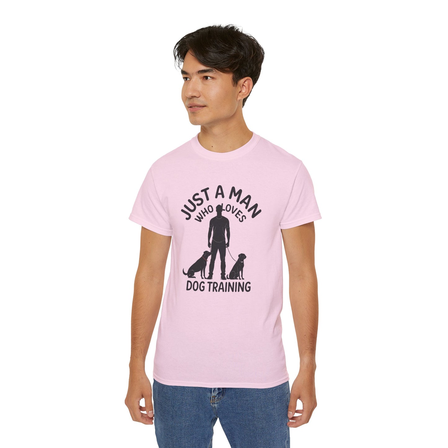 Unisex Dog Training Tee - Just A Man Who Loves Dog Training, Dog Lover Gift, Dog Owner Shirt, Casual Wear