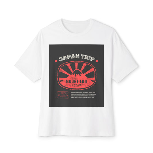 Japan Trip Oversized Tee, Travel Shirt, Unisex Graphic Tee, Mount Fuji Apparel, Casual Summer Top, Vacation Wear, Gift for Travelers