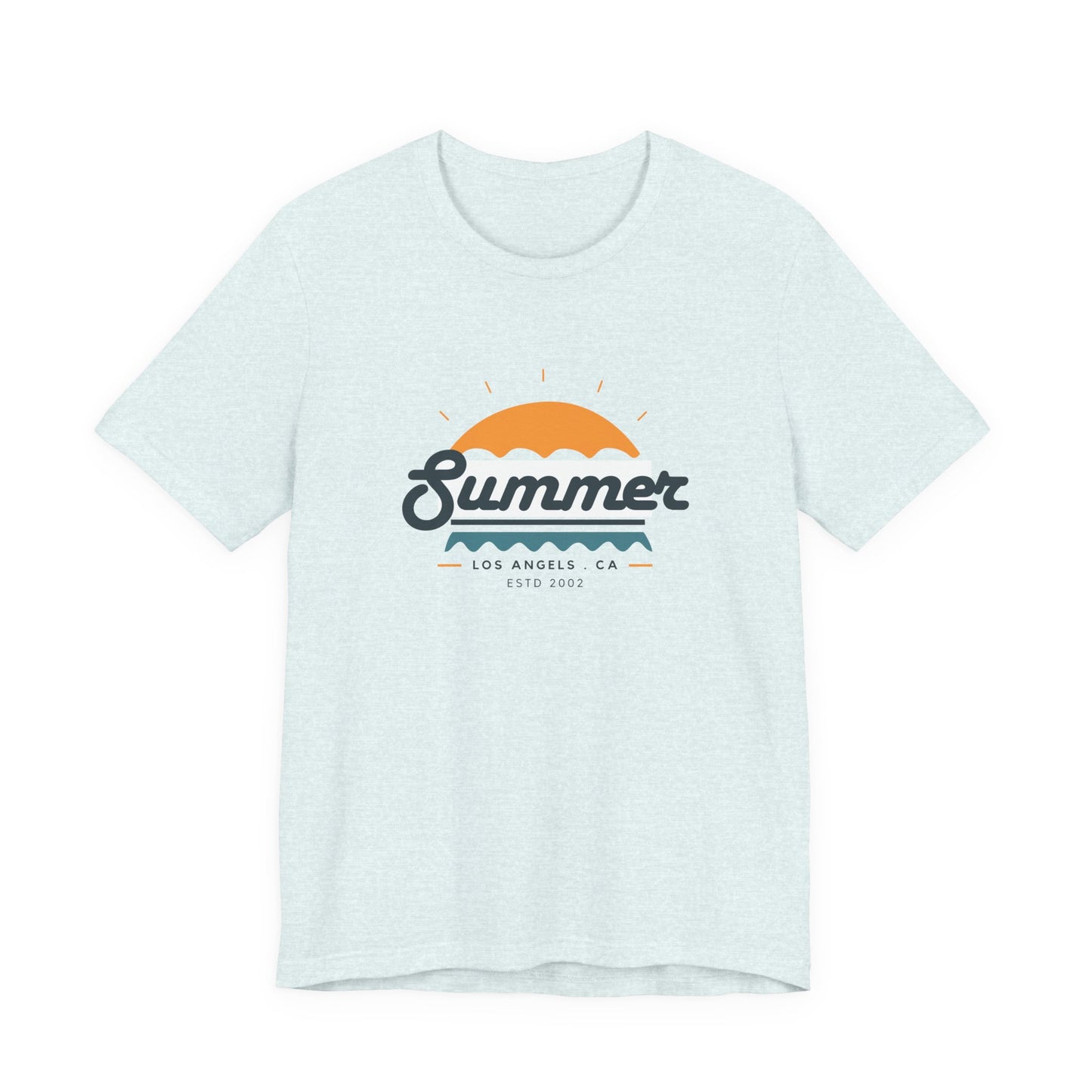 Summer Vibes Unisex Jersey Short Sleeve Tee, Beach Shirt, Casual Summer Wear, Gift for Friends, Coastal Adventure Top, LA Style Tee