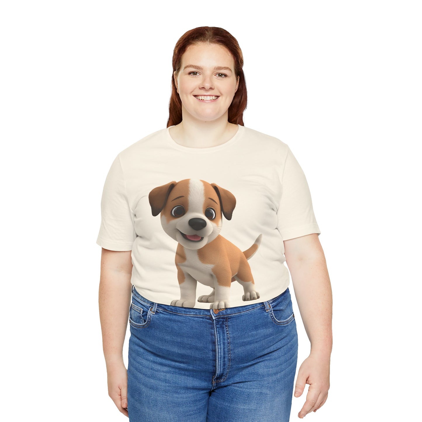 Cute Dog 3D Graphic Tee, Fun Animal Shirt, Dog Lover Gift, Playful Fashion Statement