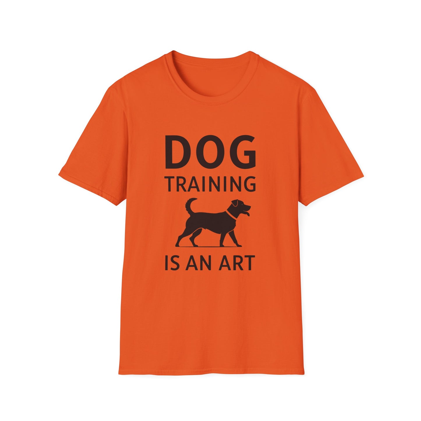 Dog Training is an Art Unisex Softstyle T-Shirt, Dog Lover Gift, Pet Training Apparel, Dog Owner Tee, Casual Wear, Gift for Dog Trainers