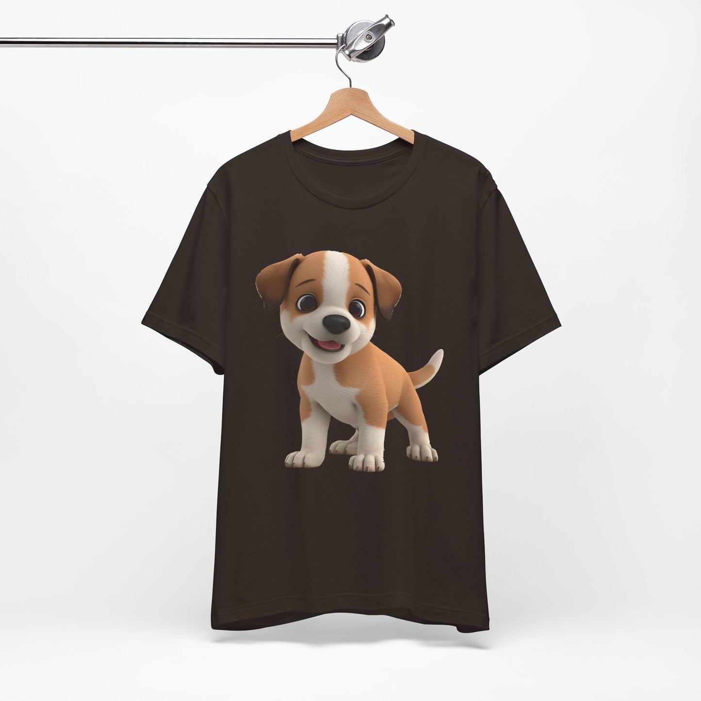 Cute Dog 3D Graphic Tee, Fun Animal Shirt, Dog Lover Gift, Playful Fashion Statement