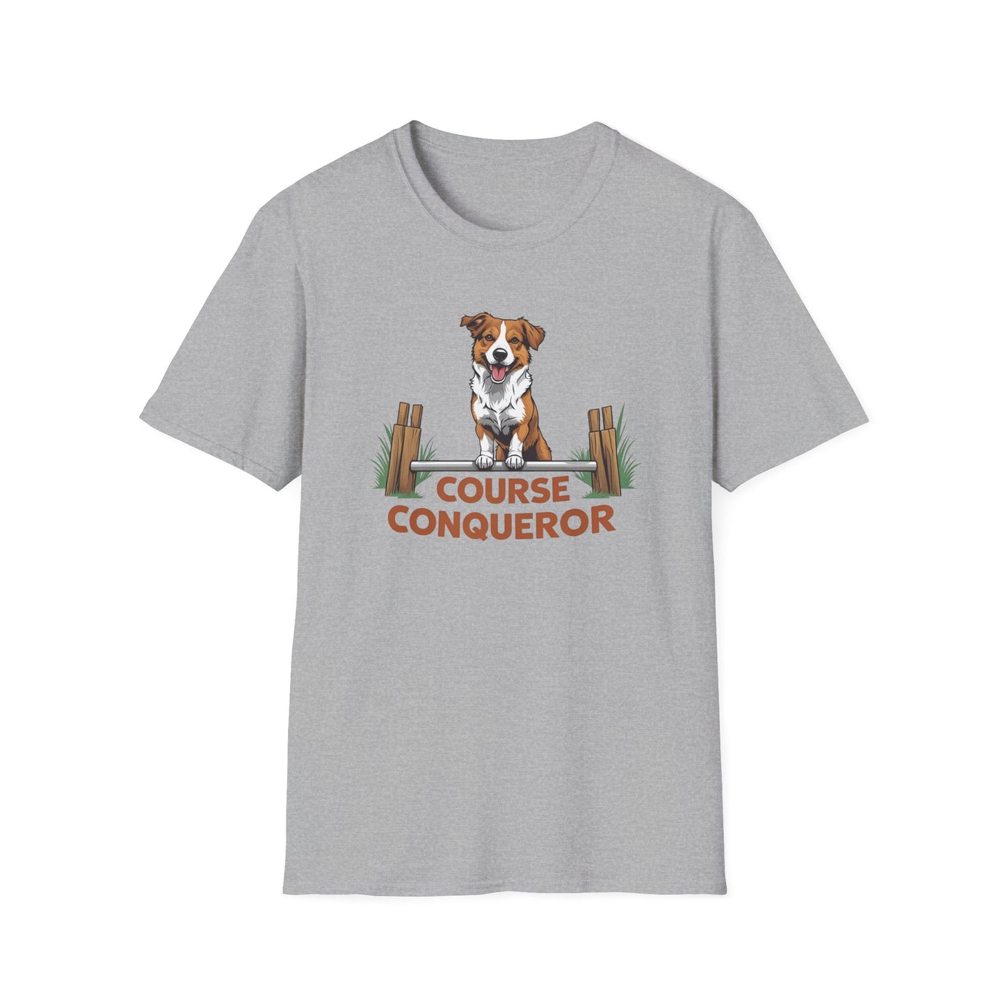 Course Conqueror Dog Training Shirt | Dog Owner Gift, Casual Wear, Funny Pet Apparel, Canine Enthusiast Top