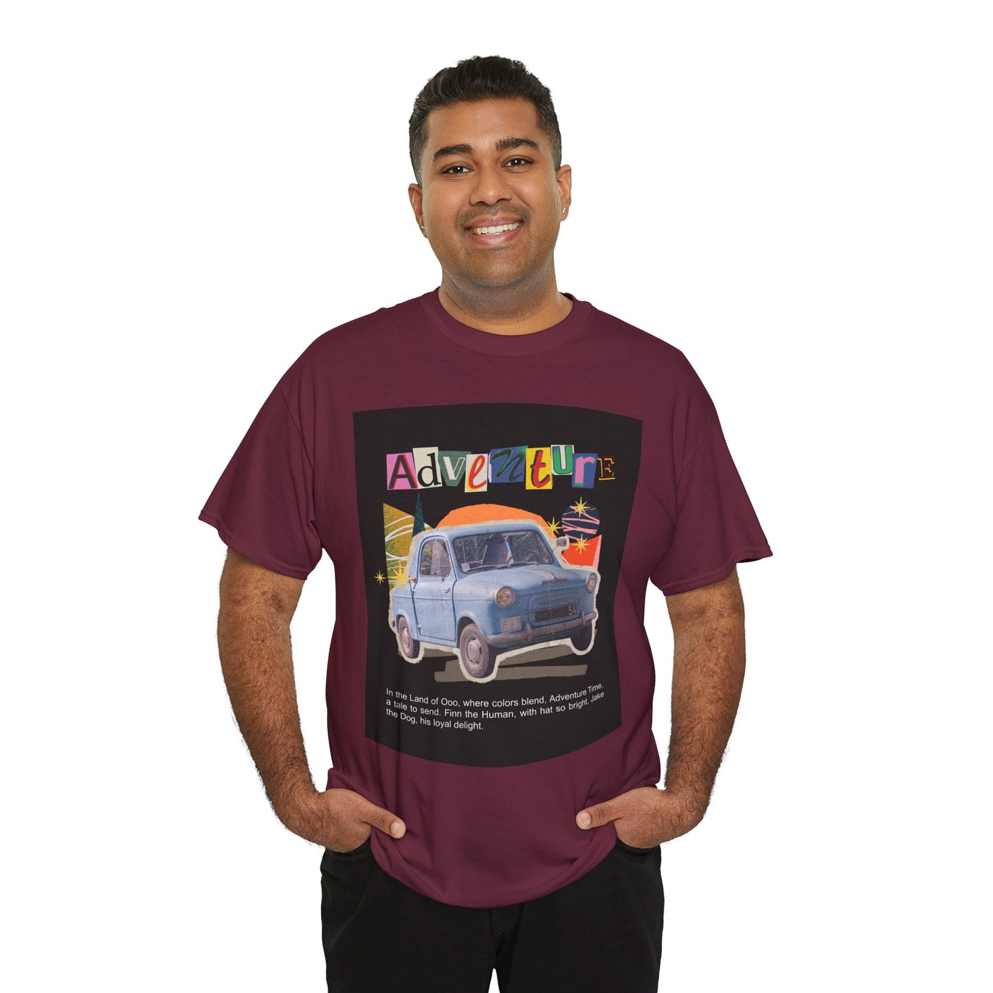 Adventure-Themed Unisex Cotton Tee, Retro Car Graphic Tee, Travel T-Shirt, Gift for Adventurers, Vintage Exploration Top