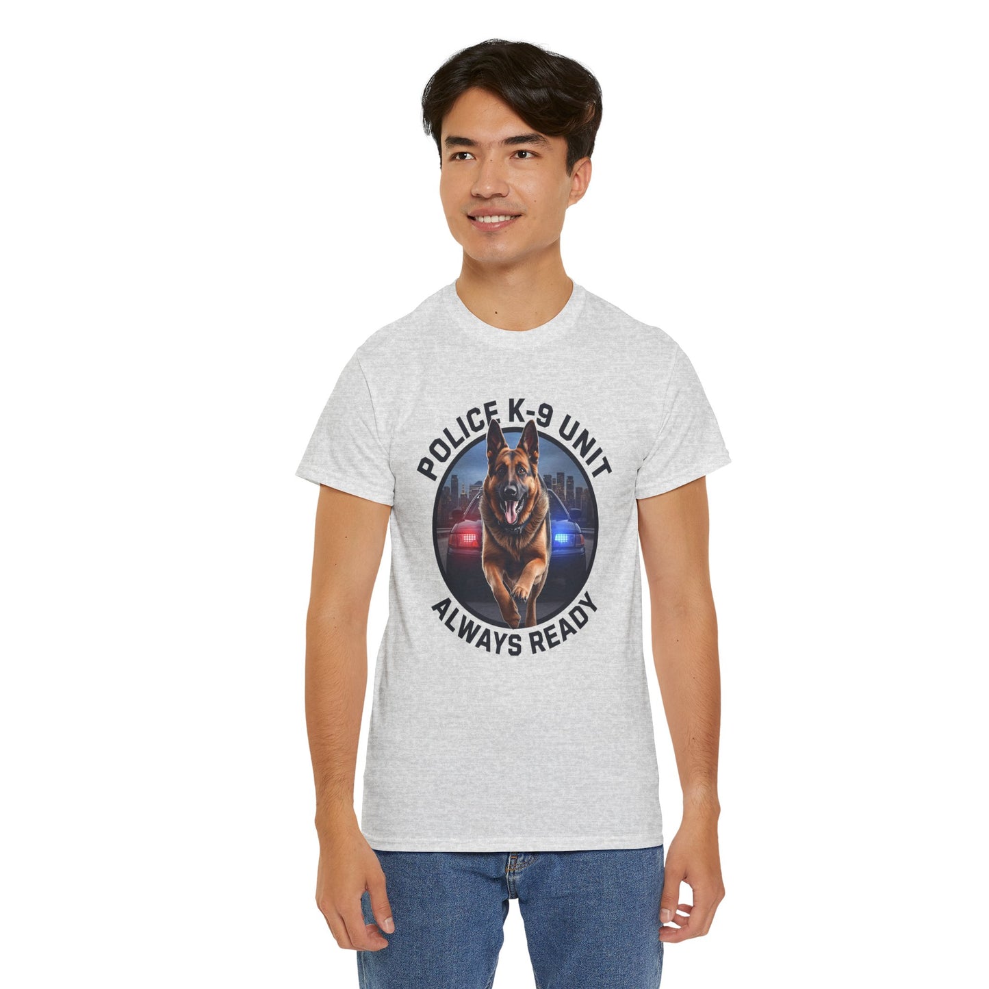 Police K-9 Unit Tee, Always Ready Graphic Tee, Dog Lover Gift, Police Support Shirt, Police Dog Merchandise