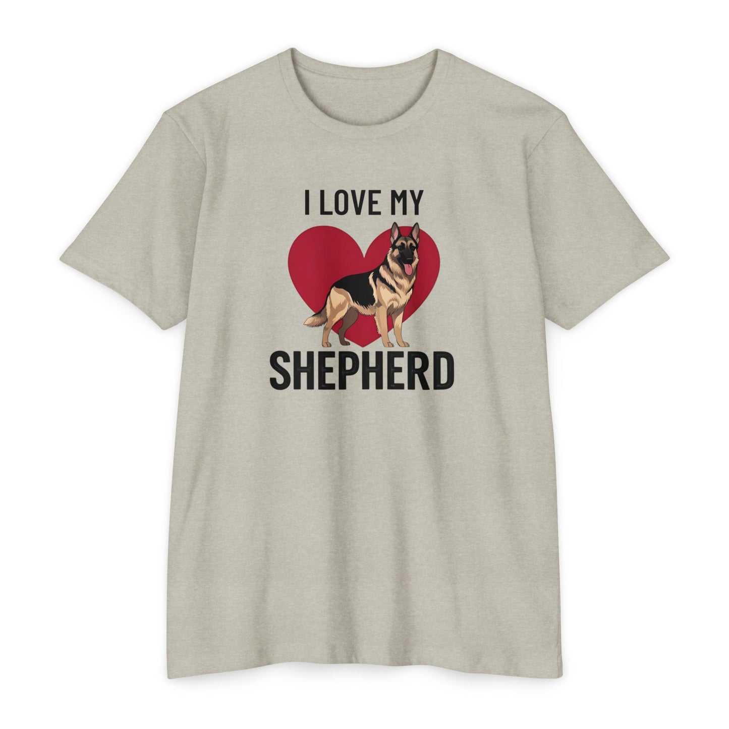 I Love My German Shepherd T-Shirt, Dog Lover Shirt, Pet Owner Tee, Animal Lover Gift, Birthday Gift for Dog Owners, Casual Wear