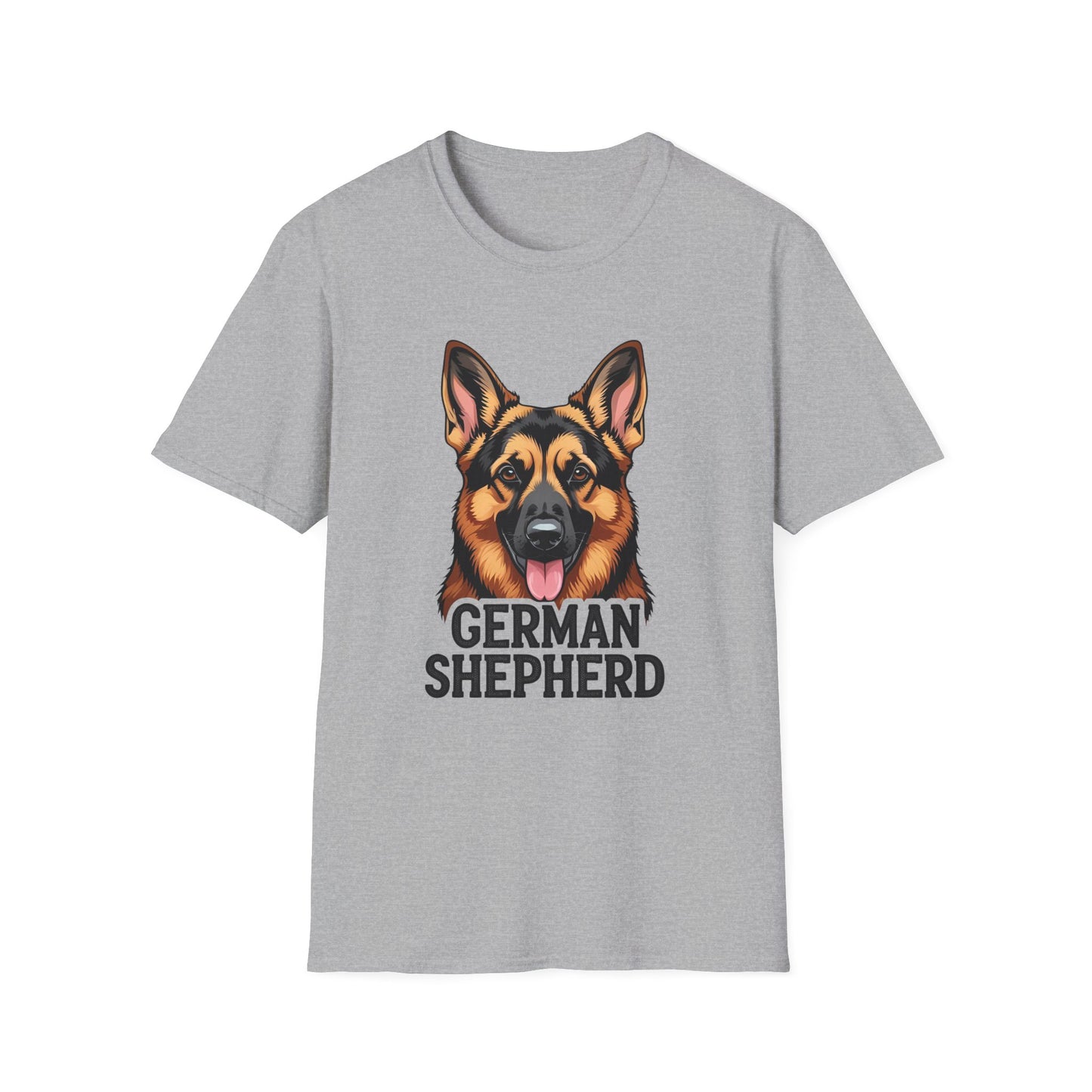 German Shepherd Unisex T-Shirt, Dog Lover Gift, Pet Parent Apparel, Cute Animal Shirt, Birthday Gift Idea, Casual Wear