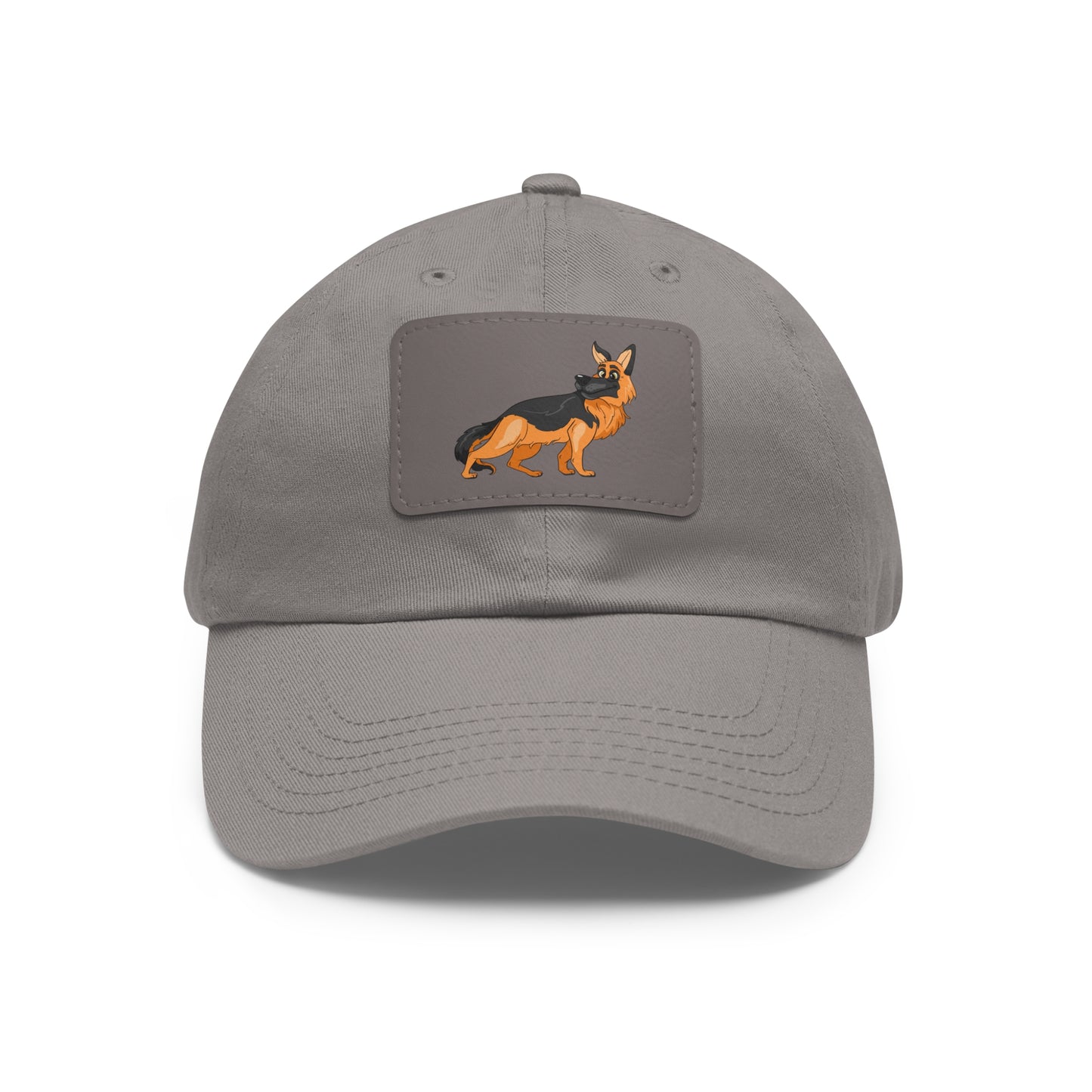 German Shepherd Dad Hat with Leather Patch - Perfect Gift for Dog Lovers