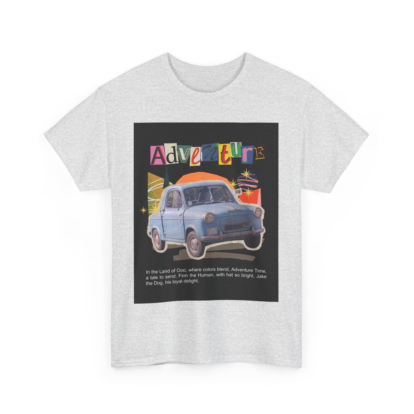 Adventure-Themed Unisex Cotton Tee, Retro Car Graphic Tee, Travel T-Shirt, Gift for Adventurers, Vintage Exploration Top