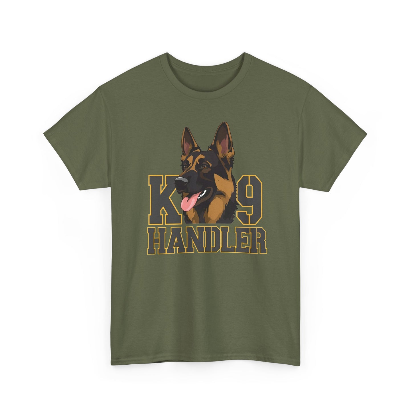 German Shepherd K9 Handler Tee, Perfect for Dog Lovers, Gift for Pet Owners, Unisex Cotton T-Shirt