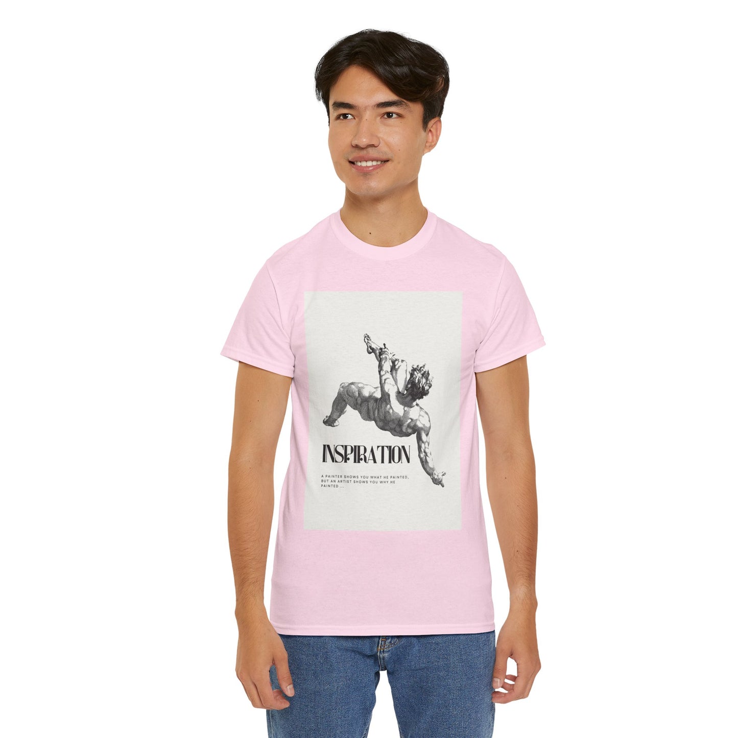 Inspiration Unisex Heavy Cotton Tee, Motivational Shirt, Gift for Artists, Casual Wear, Quote T-Shirt, Birthday Gift