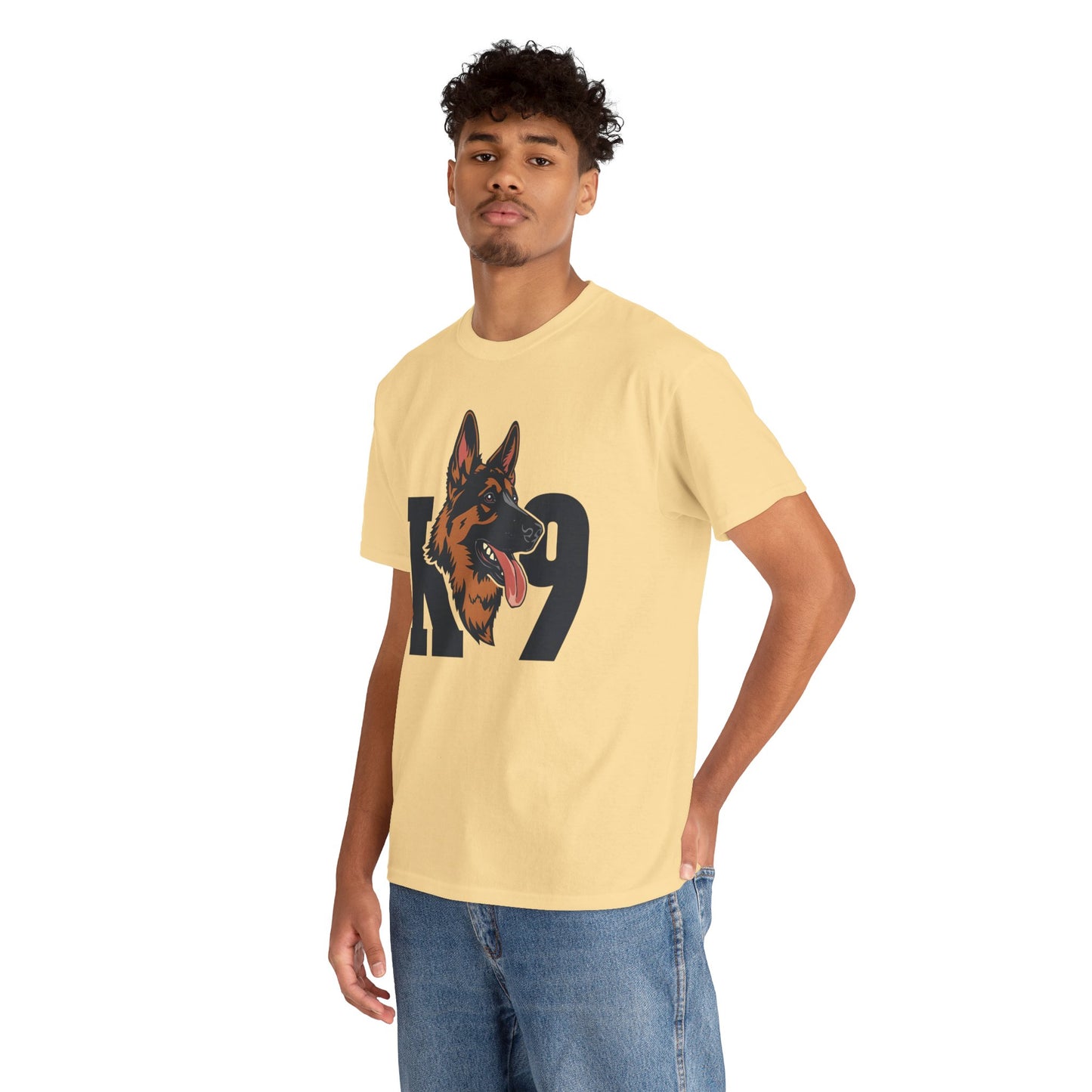 German Shepherd K9 Lover Unisex Heavy Cotton Tee | Dog Owner Gift, Dog Lover Apparel