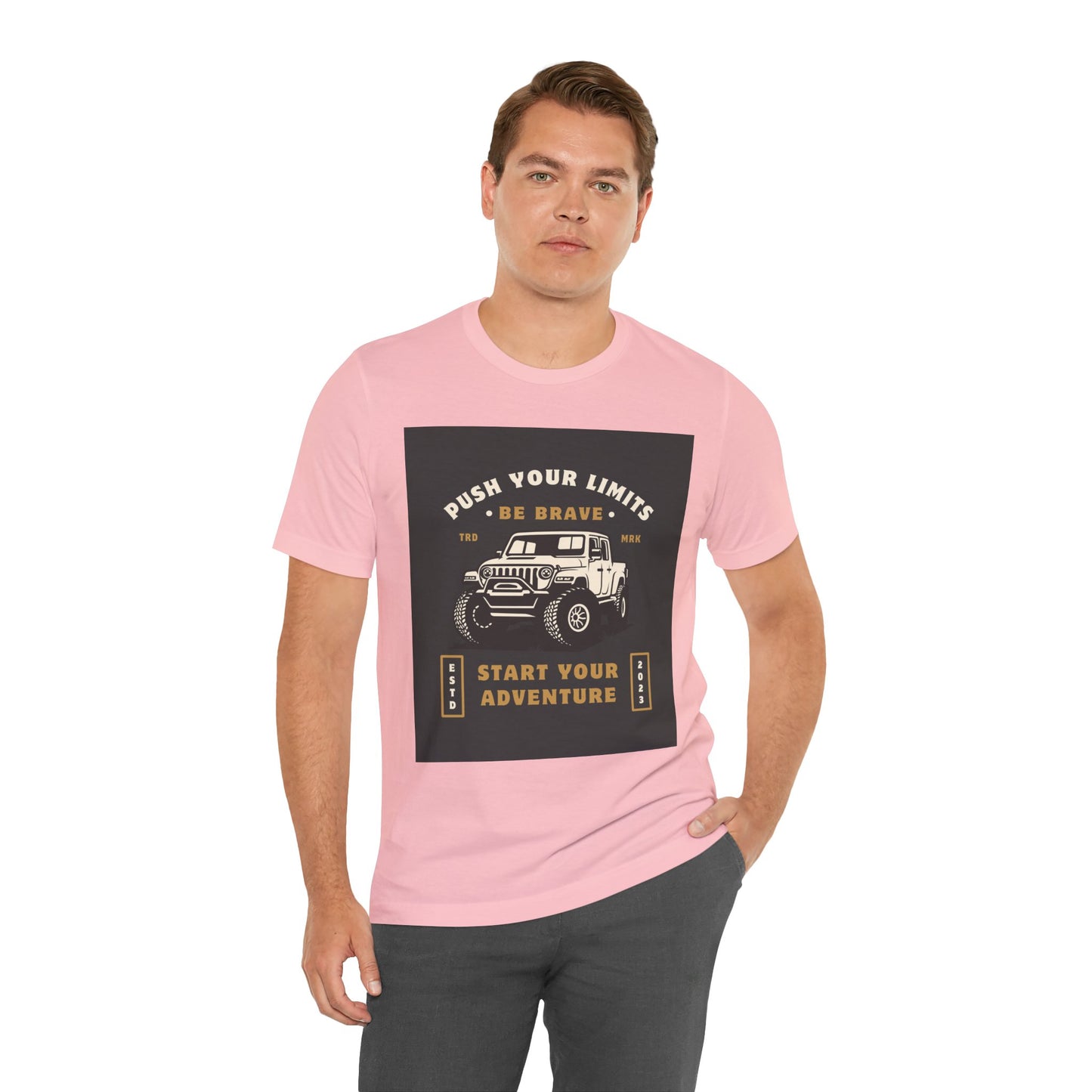Push Your Limits Adventure-Inspiring Unisex Jersey Tee, Outdoor Shirt, Motivational T-Shirt, Gift for Adventurers, Hiking Apparel, Travel Tee