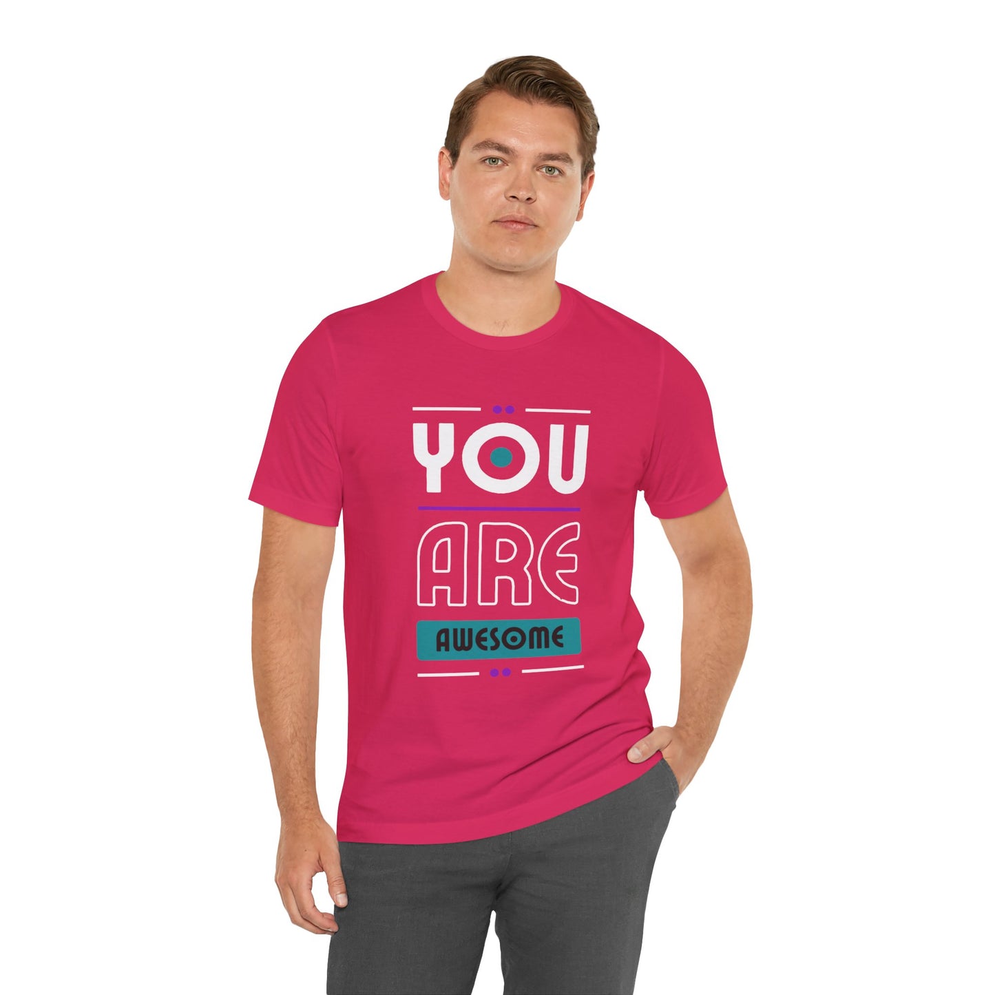 You Are Awesome Tee, Unisex Inspirational T-Shirt, Motivational Gift, Casual Wear, Birthday Gift, Summer Outfit