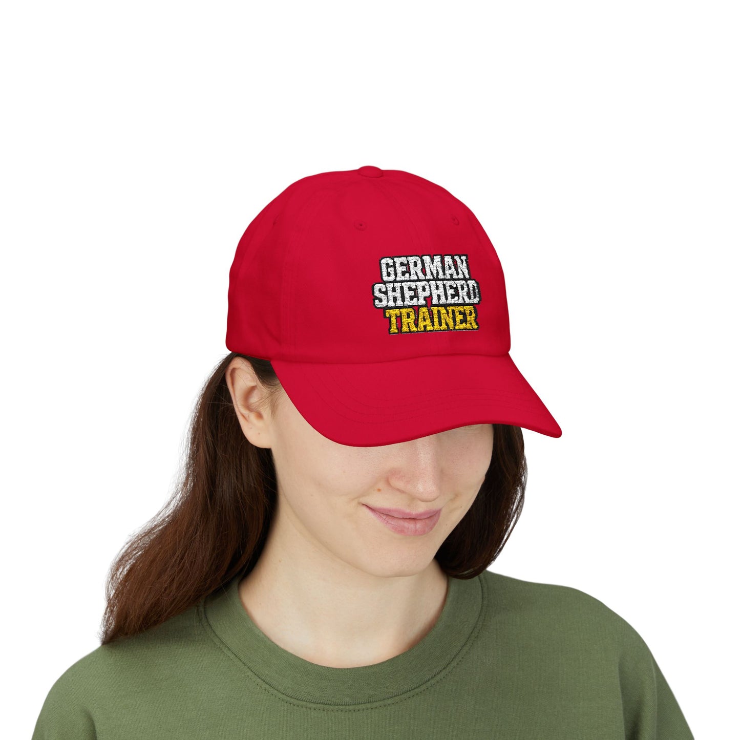 Embroidered German Shepherd Trainer Dad Cap | Perfect Gift for Dog Owners