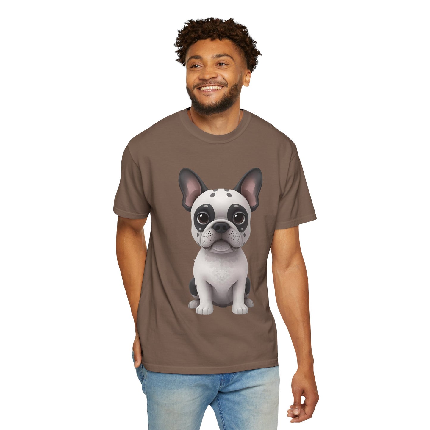 Cute 3D Design French Bulldog Unisex T-shirt, Animal Lover Gift