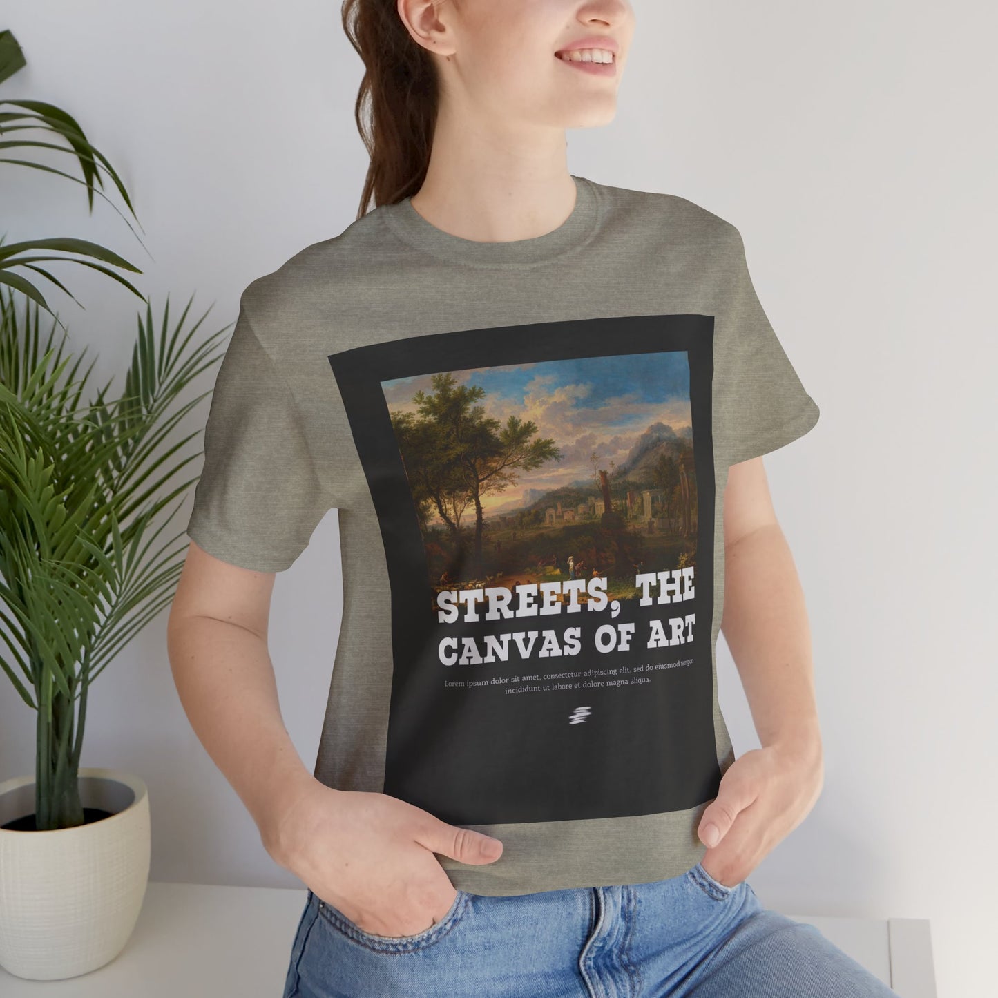 Artistic Graphic Tee - Streets, the Canvas of Art | Unisex Short Sleeve Shirt, Gift for Artists, Art Lovers, Casual Wear, Unique Gifts
