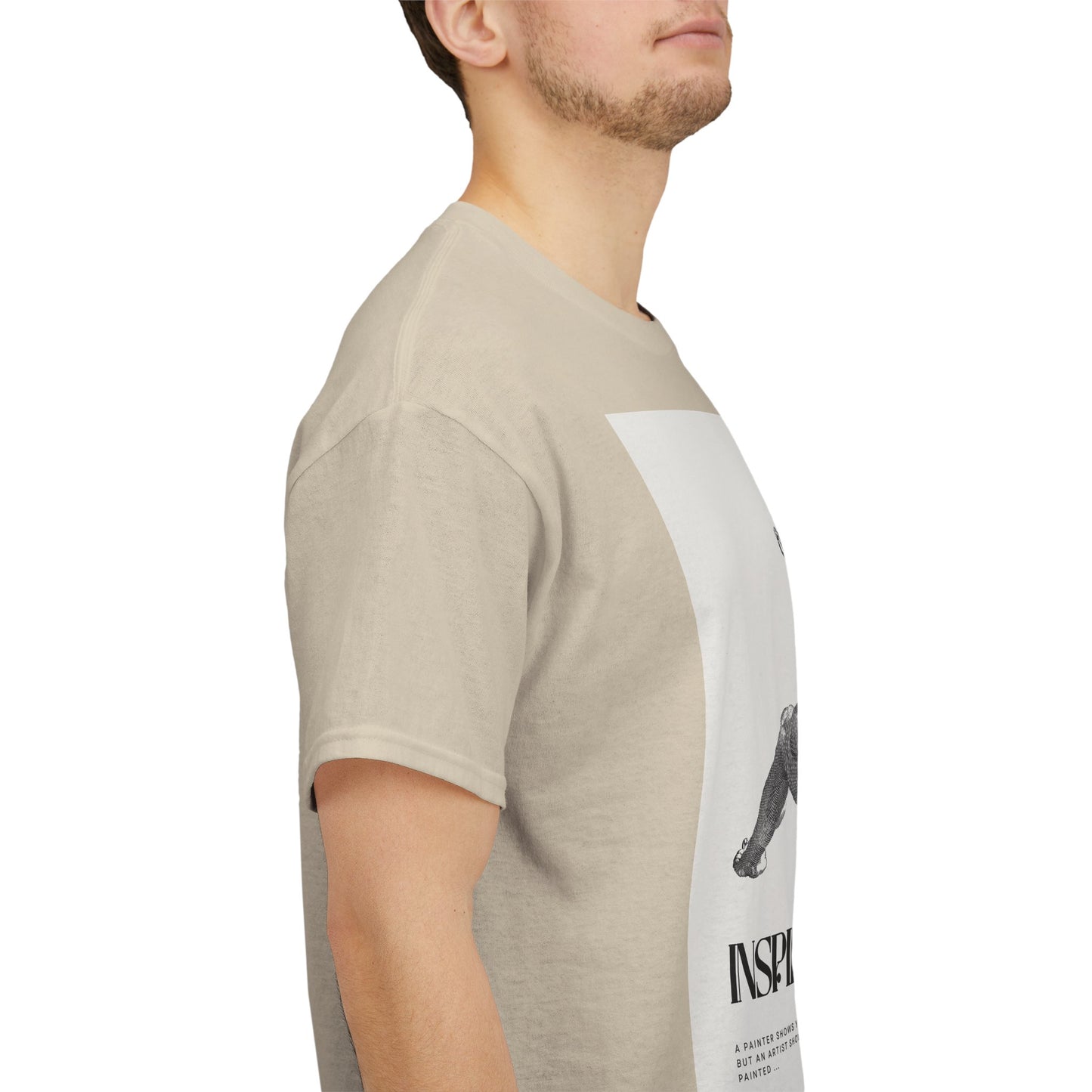 Inspiration Unisex Heavy Cotton Tee, Motivational Shirt, Gift for Artists, Casual Wear, Quote T-Shirt, Birthday Gift