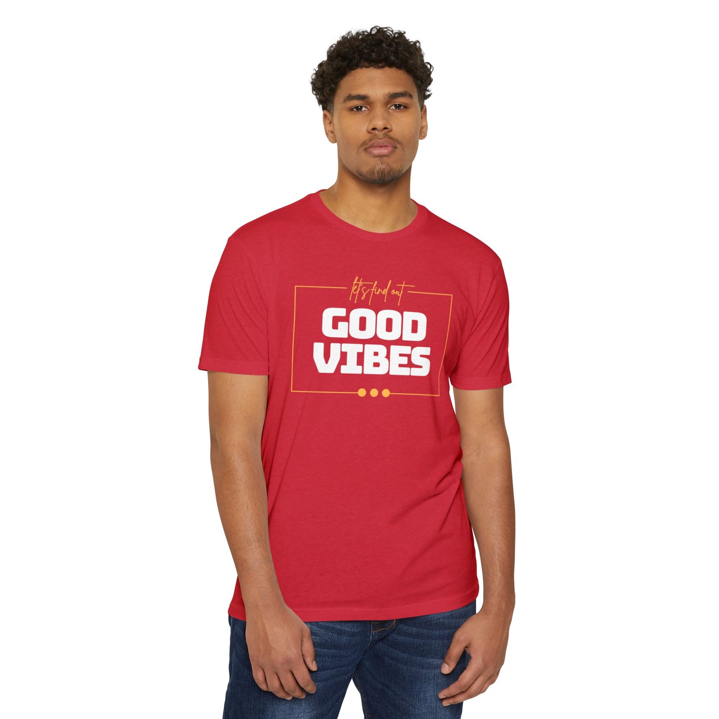 Good Vibes Unisex CVC Jersey T-shirt, Casual Tee, Positive Messaging Shirt, Everyday Wear, Gift for Friends