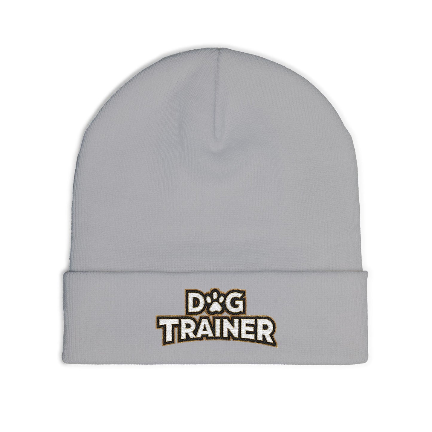 Dog Trainer Embroidered Knit Beanie, Cute Pet Owner Gift, Winter Hat, Dog Lover Accessory