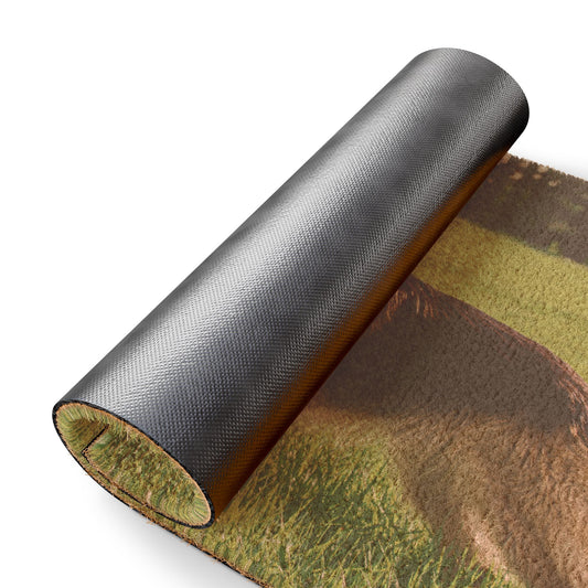 Personalized Dog Doormat Featuring a Giant German Shepherd Standing on a Green Field