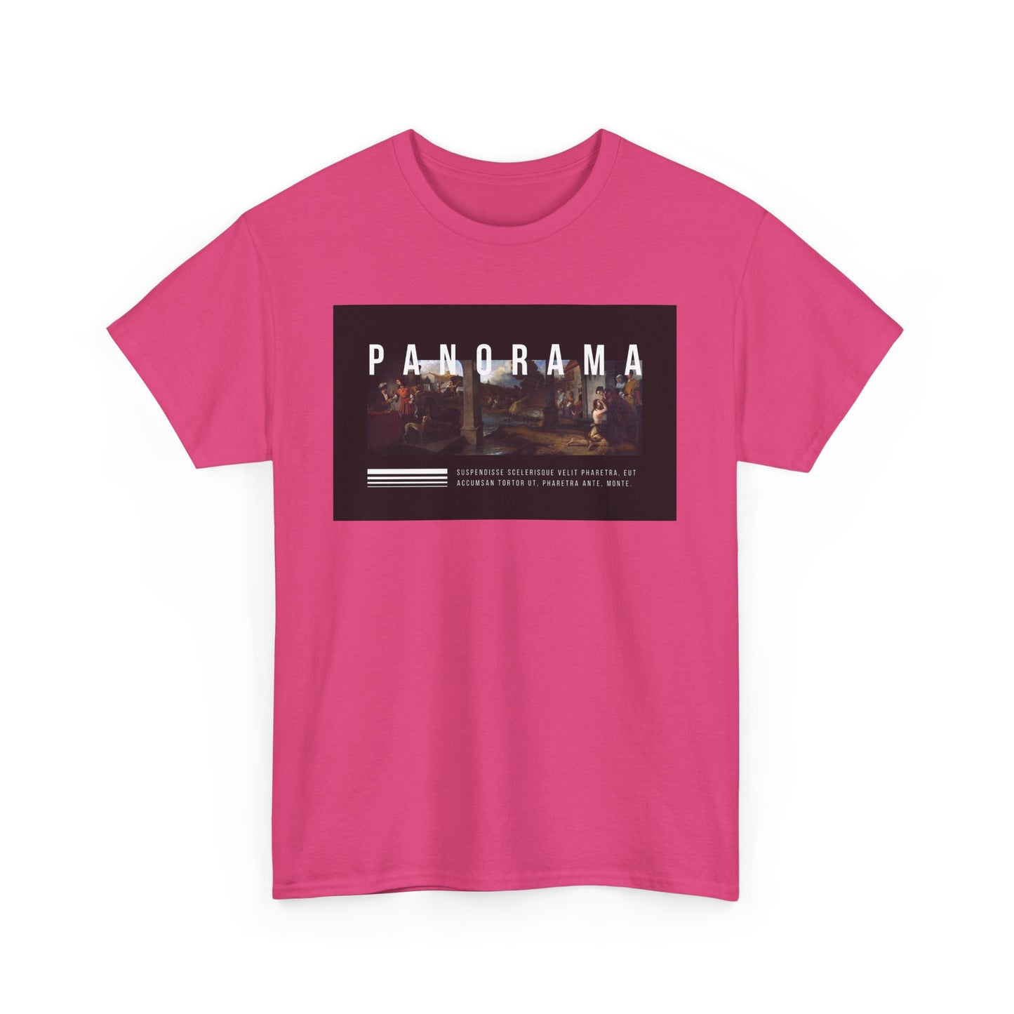 Panorama Unisex Heavy Cotton Tee | Comfortable Everyday Wear, Graphic Tee, Casual Style, Gift for Him/Her, Summer Vibes