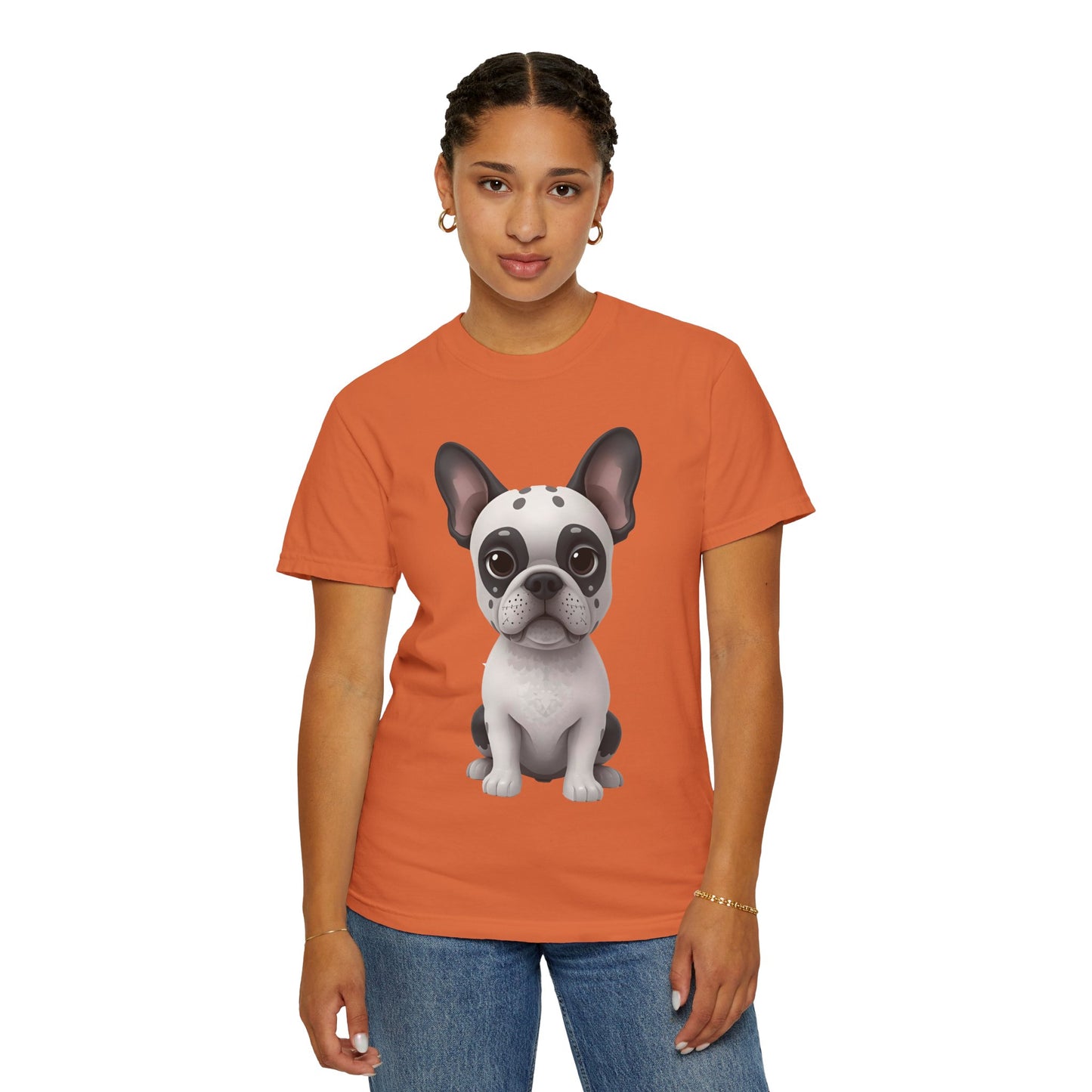 Cute 3D Design French Bulldog Unisex T-shirt, Animal Lover Gift