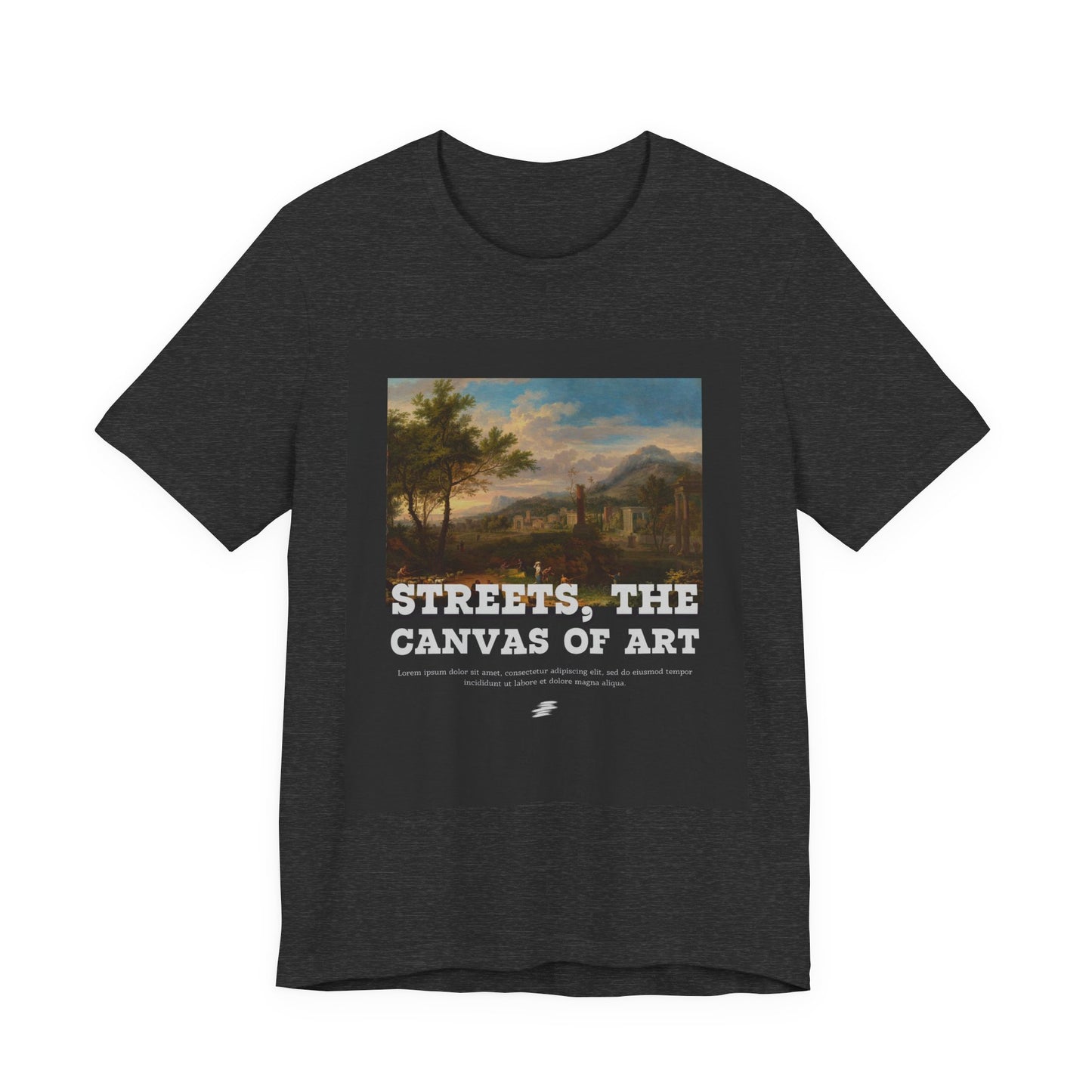 Artistic Graphic Tee - Streets, the Canvas of Art | Unisex Short Sleeve Shirt, Gift for Artists, Art Lovers, Casual Wear, Unique Gifts