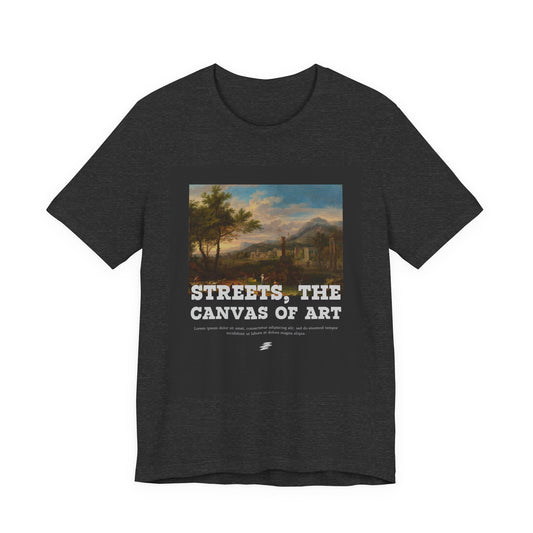 Artistic Graphic Tee - Streets, the Canvas of Art | Unisex Short Sleeve Shirt, Gift for Artists, Art Lovers, Casual Wear, Unique Gifts