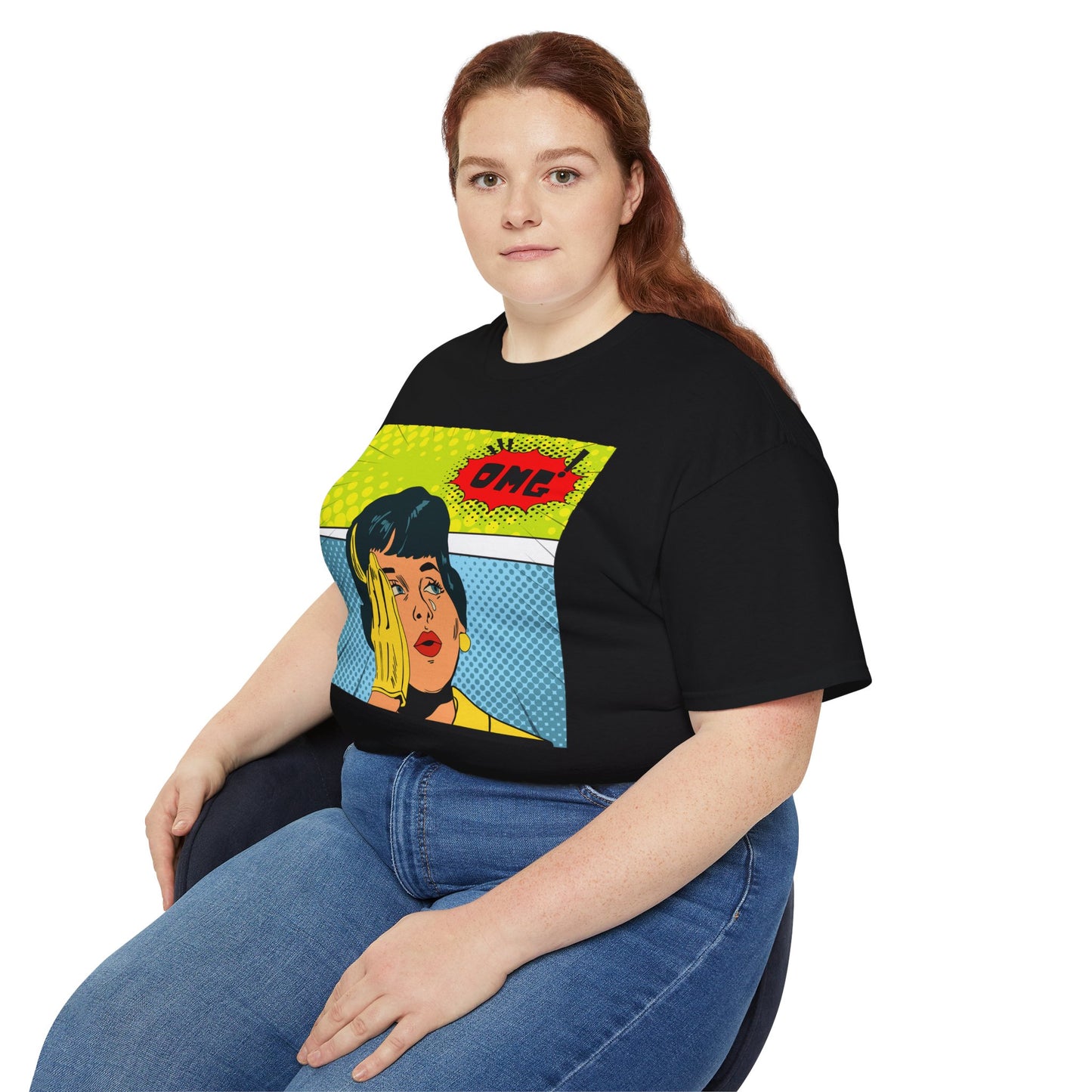 OMG Graphic Unisex Tee | Retro Pop Art T-Shirt, Gift for Trendsetters, Casual Wear, Comic Style, Fun Statement Top