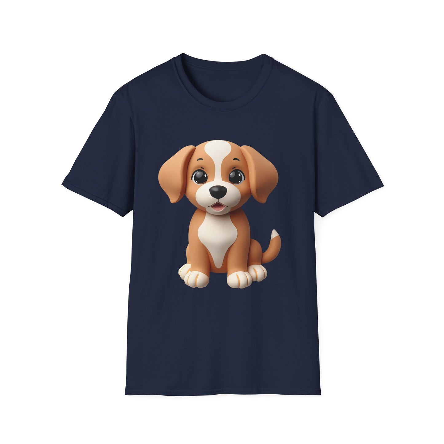 Adorable Puppy 3D Graphic T-Shirt for Dog Lovers, Cute Pet Shirt