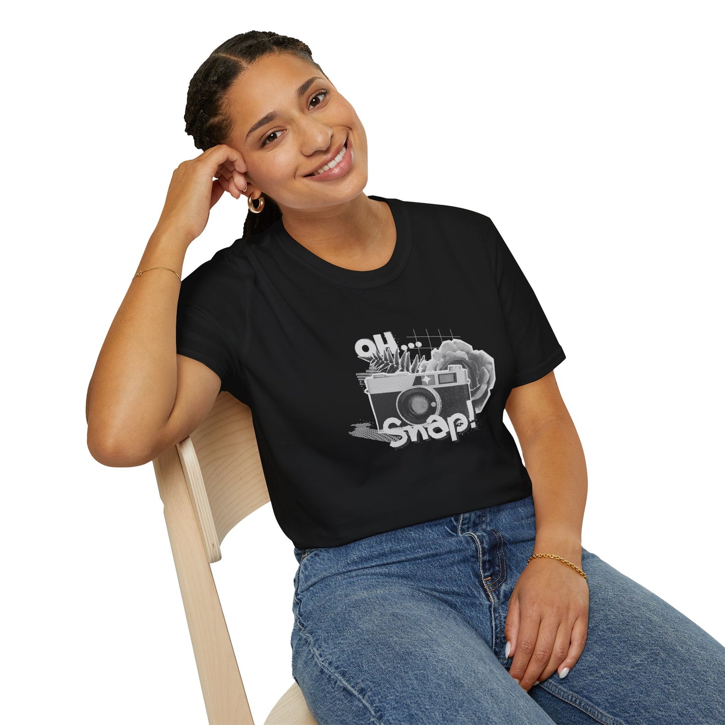 Oh Snap! Graphic T-Shirt, Photography Gift, Unisex Casual Tee, Perfect for Photographers, Photography Lover Apparel