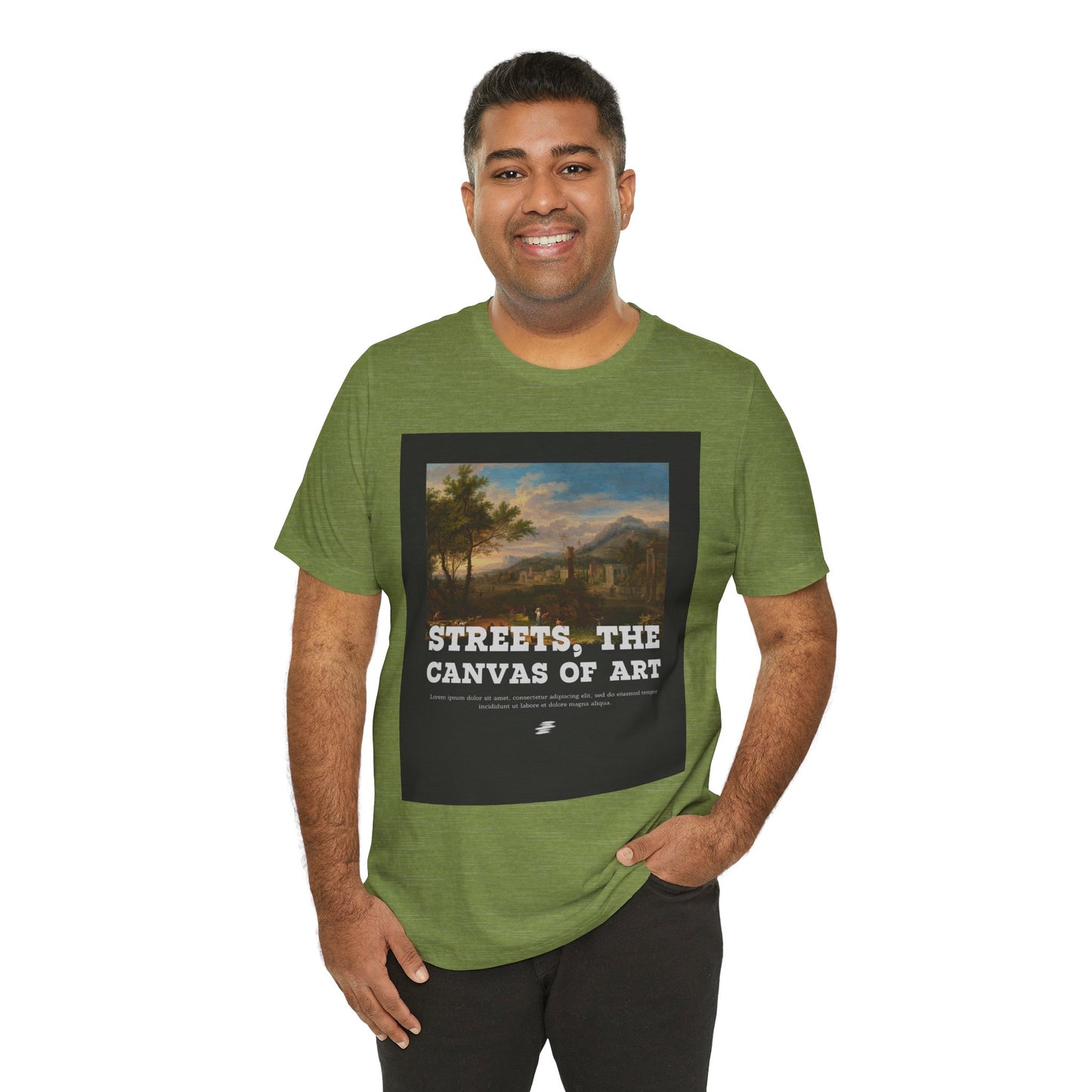 Artistic Graphic Tee - Streets, the Canvas of Art | Unisex Short Sleeve Shirt, Gift for Artists, Art Lovers, Casual Wear, Unique Gifts