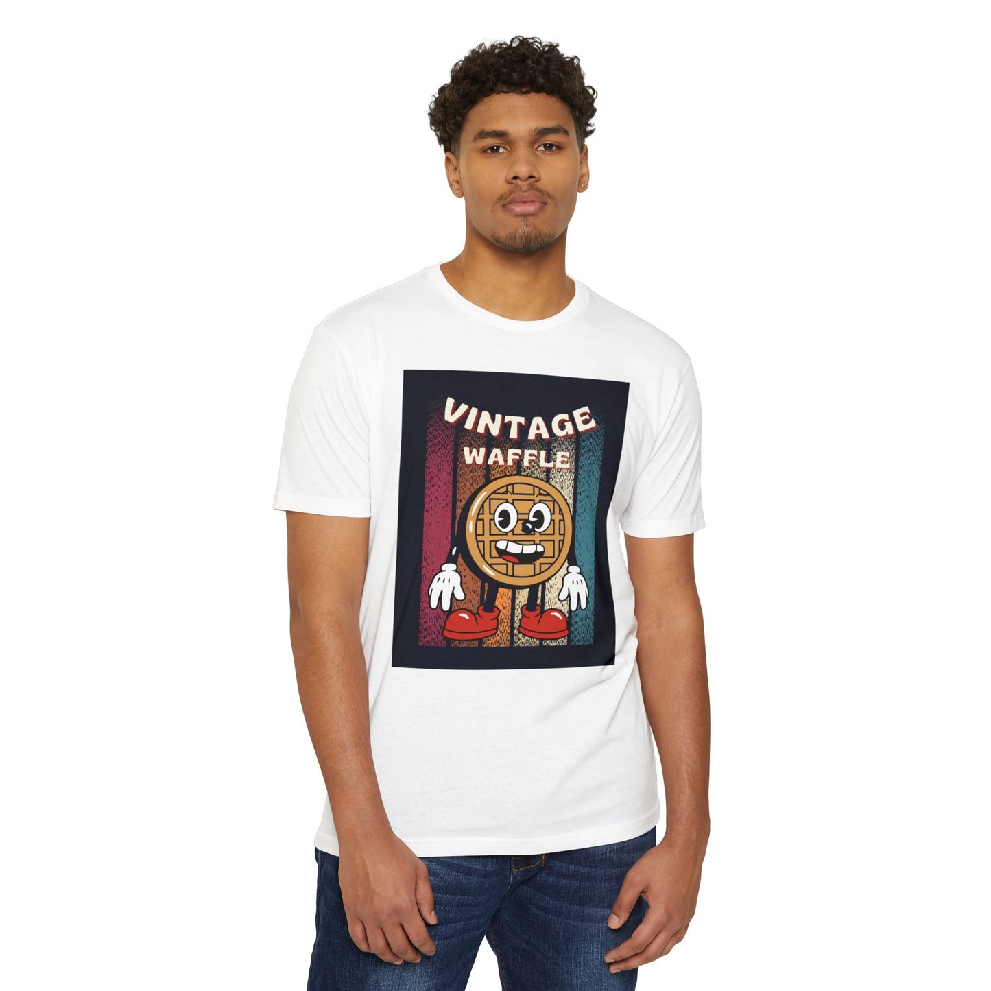 Vintage Waffle Unisex T-Shirt, Fun Retro Tee, Foodie Apparel, Perfect Gift for Breakfast Lovers, Casual Everyday Wear, Unique Graphic Shirt