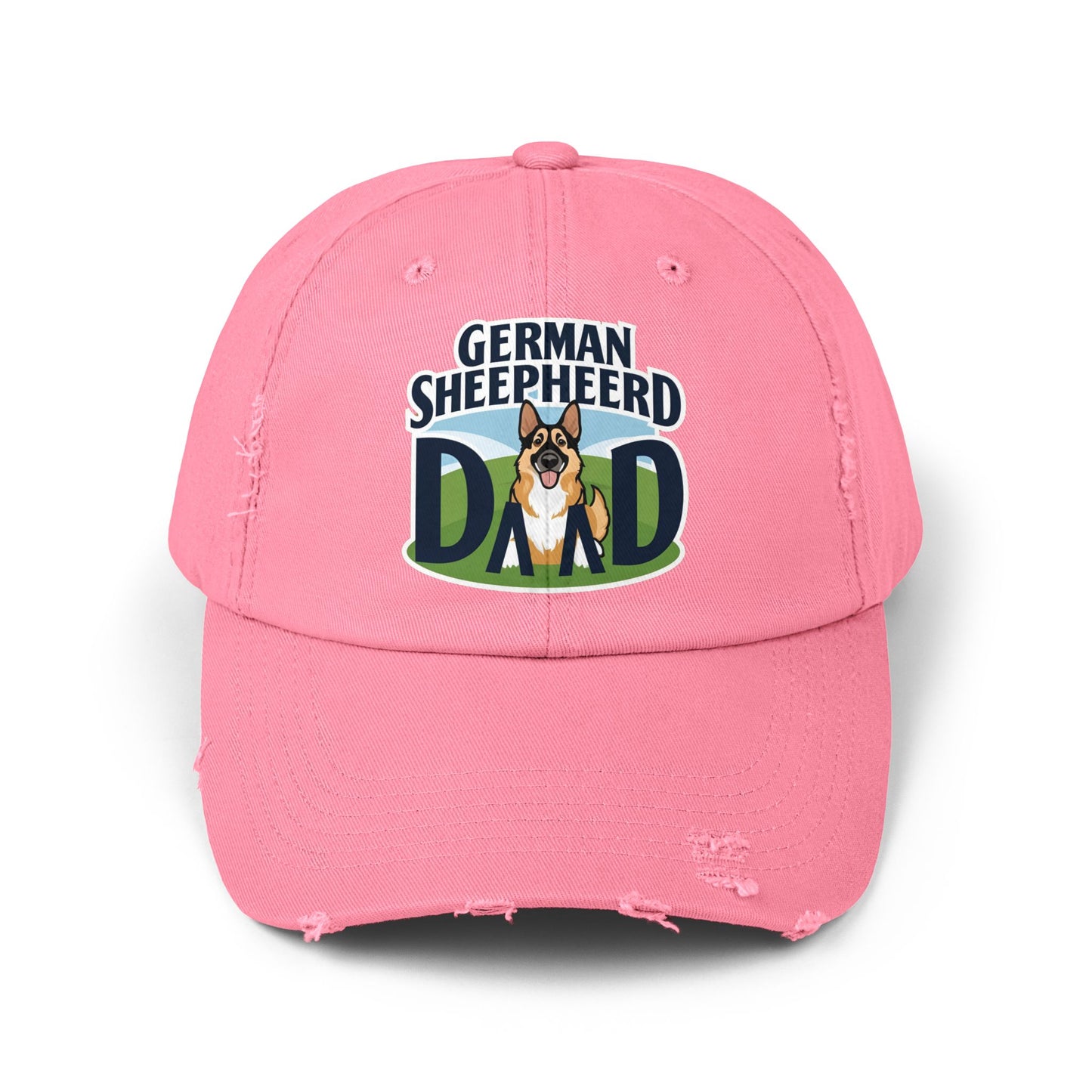 German Shepherd Dad Distressed Cap | Unisex Pet Lover Hat