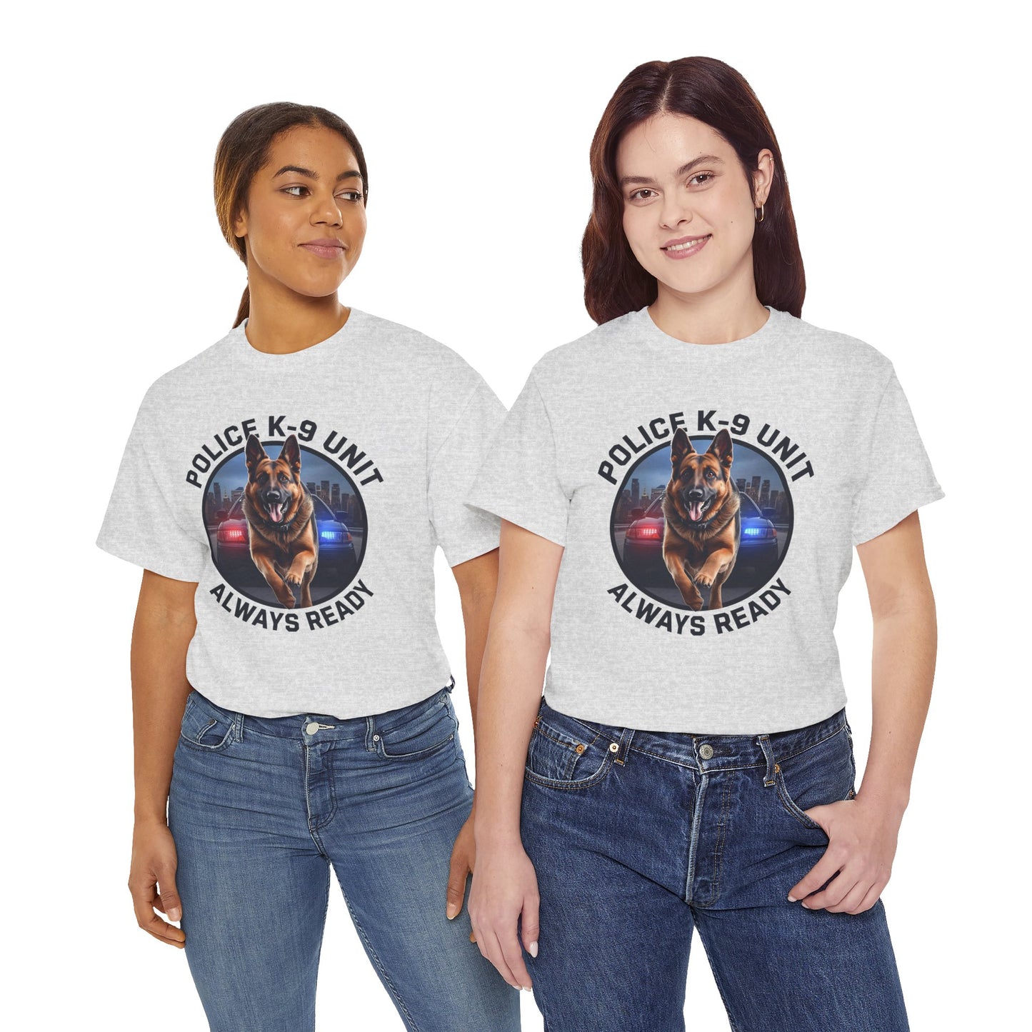 Police K-9 Unit Tee, Always Ready Graphic Tee, Dog Lover Gift, Police Support Shirt, Police Dog Merchandise
