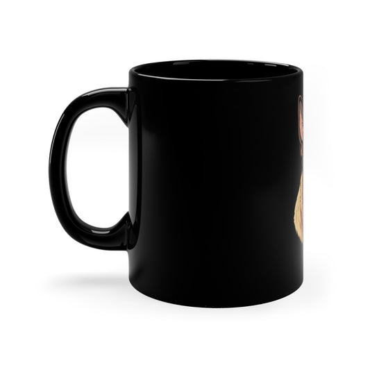 German Shepherd Coffee Mug - 11oz Black Ceramic Mug for Dog Lovers