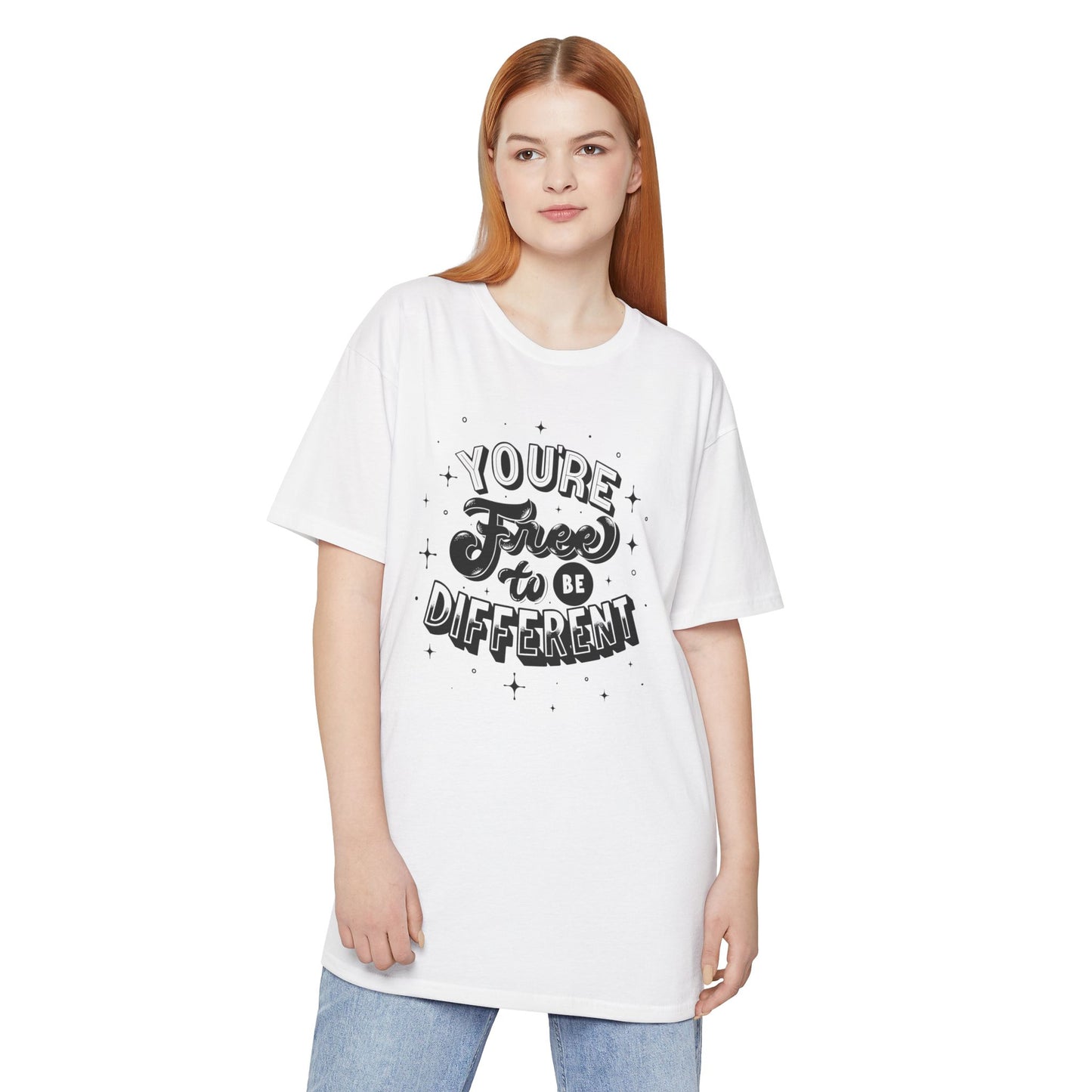 Urban Inspiration Tee - You're Free to Be Different, Casual Streetwear, Unique Gift, Everyday Comfort, Festival Style
