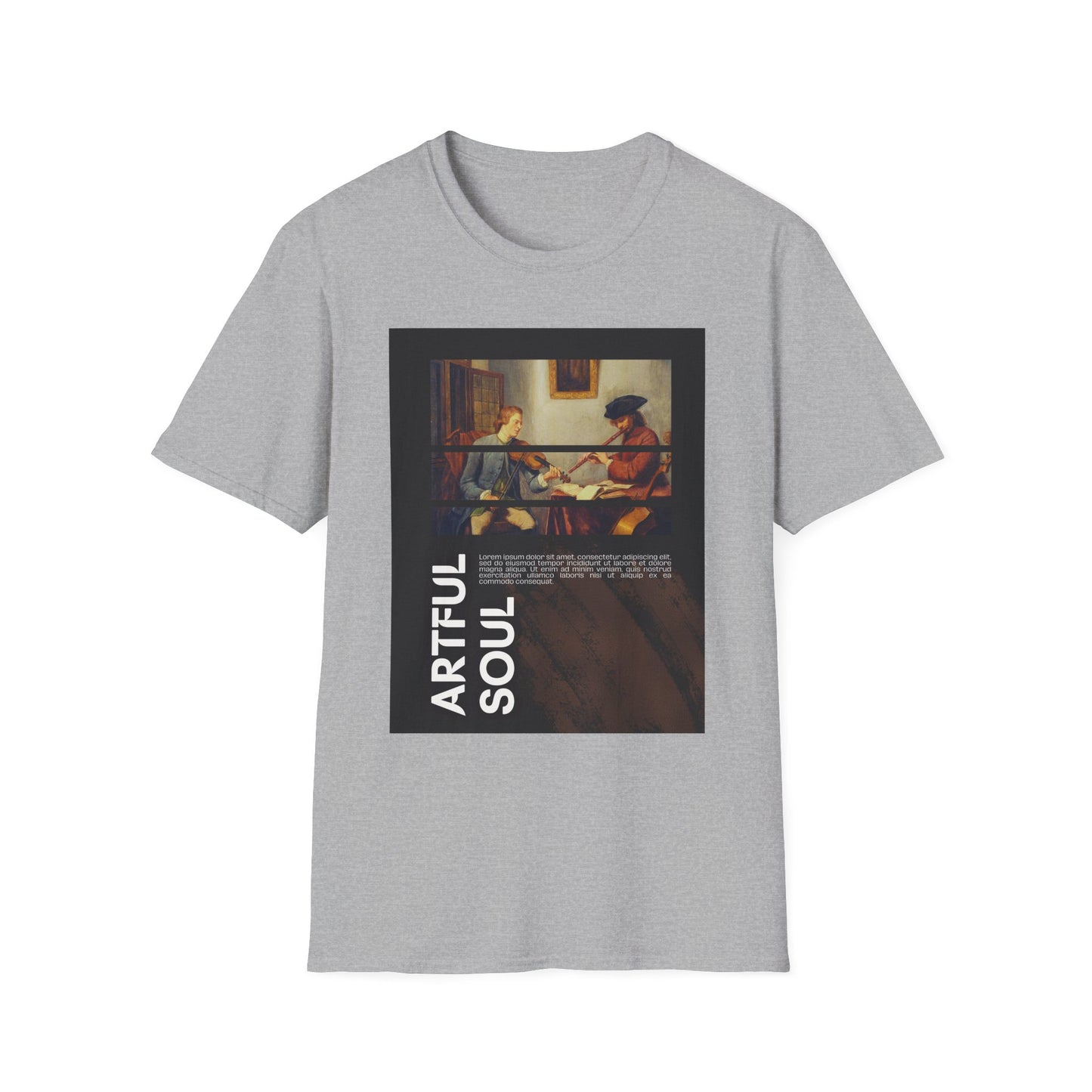 Artful Soul Unisex Softstyle T-Shirt, Artistic Tee, Gift for Art Lovers, Casual Wear, Creative Fashion, Art Enthusiast Shirt