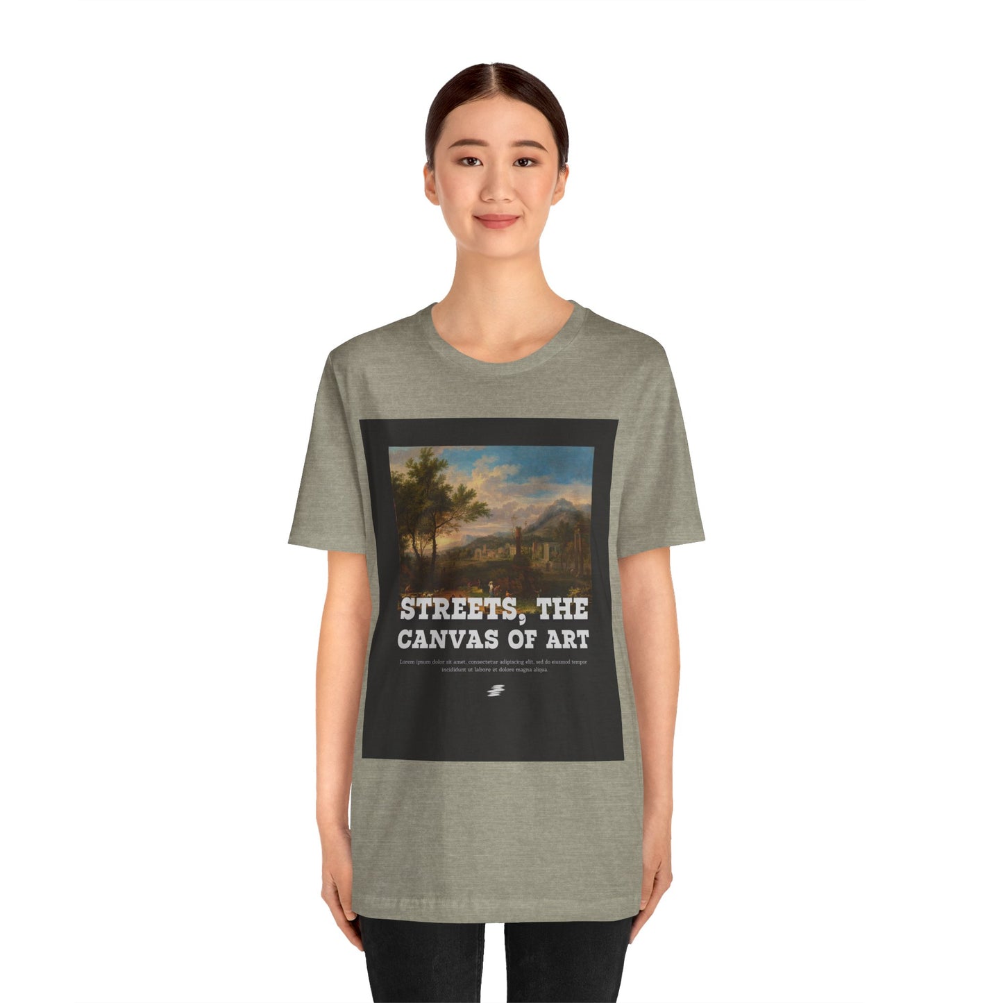 Artistic Graphic Tee - Streets, the Canvas of Art | Unisex Short Sleeve Shirt, Gift for Artists, Art Lovers, Casual Wear, Unique Gifts