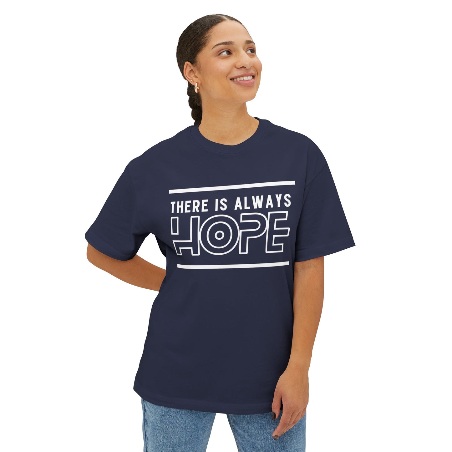 Unisex Oversized Hope Tee, Casual T-Shirt for Men and Women, Inspirational Graphic Tee, Gift for Friends, Motivational Wear