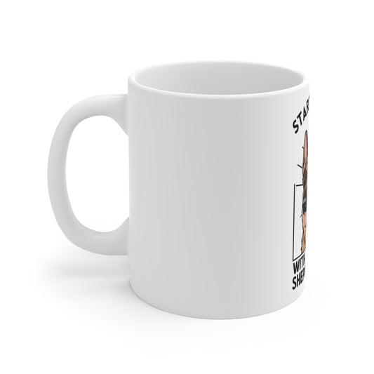 Start Your Day Mug | German Shepherd Lover Gift | Dog Owner Coffee Cup | Inspirational Pet Mug | Fun Animal Design