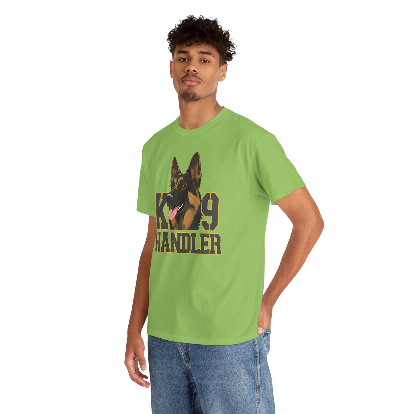 German Shepherd K9 Handler Tee, Perfect for Dog Lovers, Gift for Pet Owners, Unisex Cotton T-Shirt