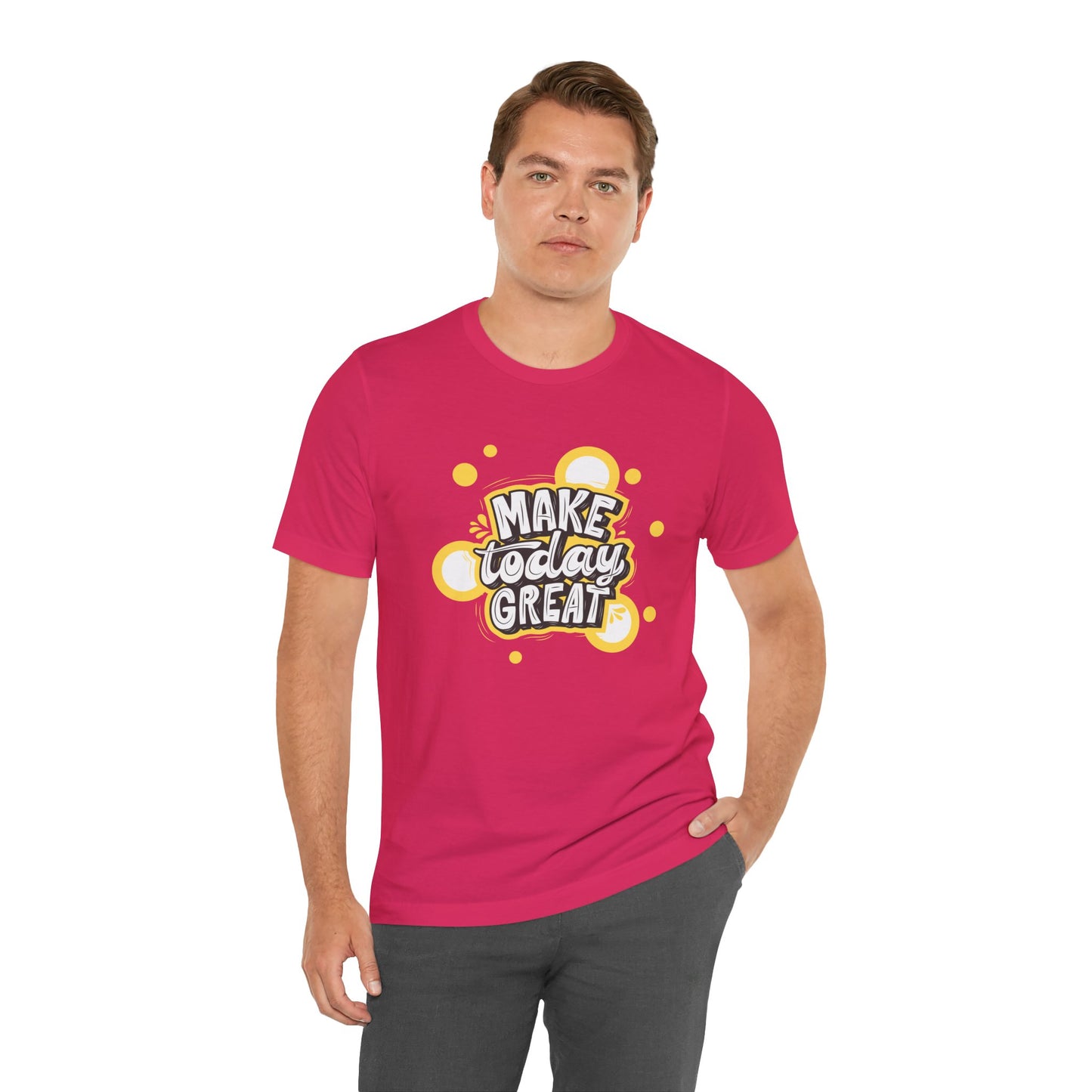 Make Today Great Inspirational Unisex Tee, Motivational Shirt, Positive Vibe Apparel, Gift for Friends, Casual Wear, Everyday Inspiration