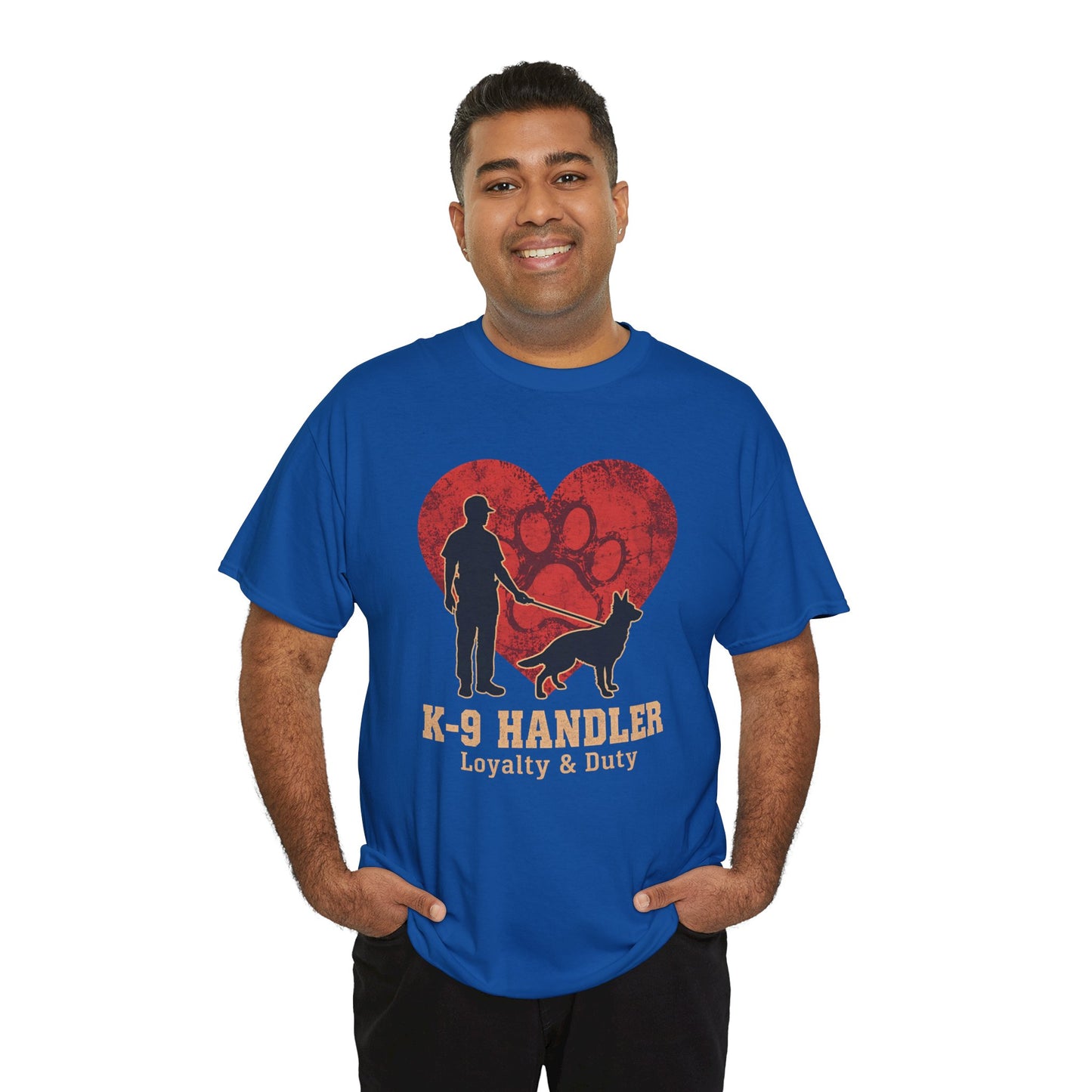 K-9 Handler Heart Tee - Loyalty & Duty, Dog Lover Gift, Pet Owner Apparel