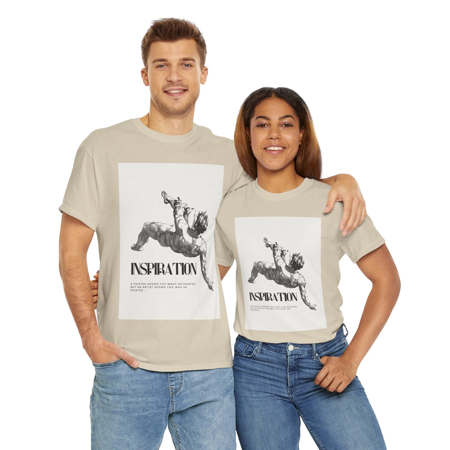 Inspiration Unisex Heavy Cotton Tee, Motivational Shirt, Gift for Artists, Casual Wear, Quote T-Shirt, Birthday Gift