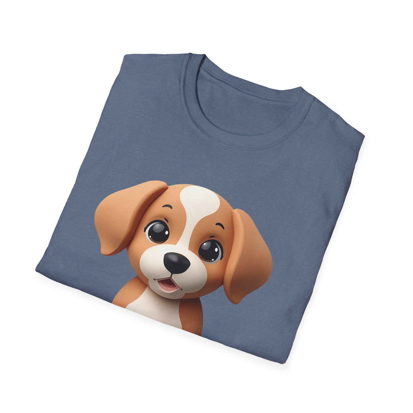 Adorable Puppy 3D Graphic T-Shirt for Dog Lovers, Cute Pet Shirt