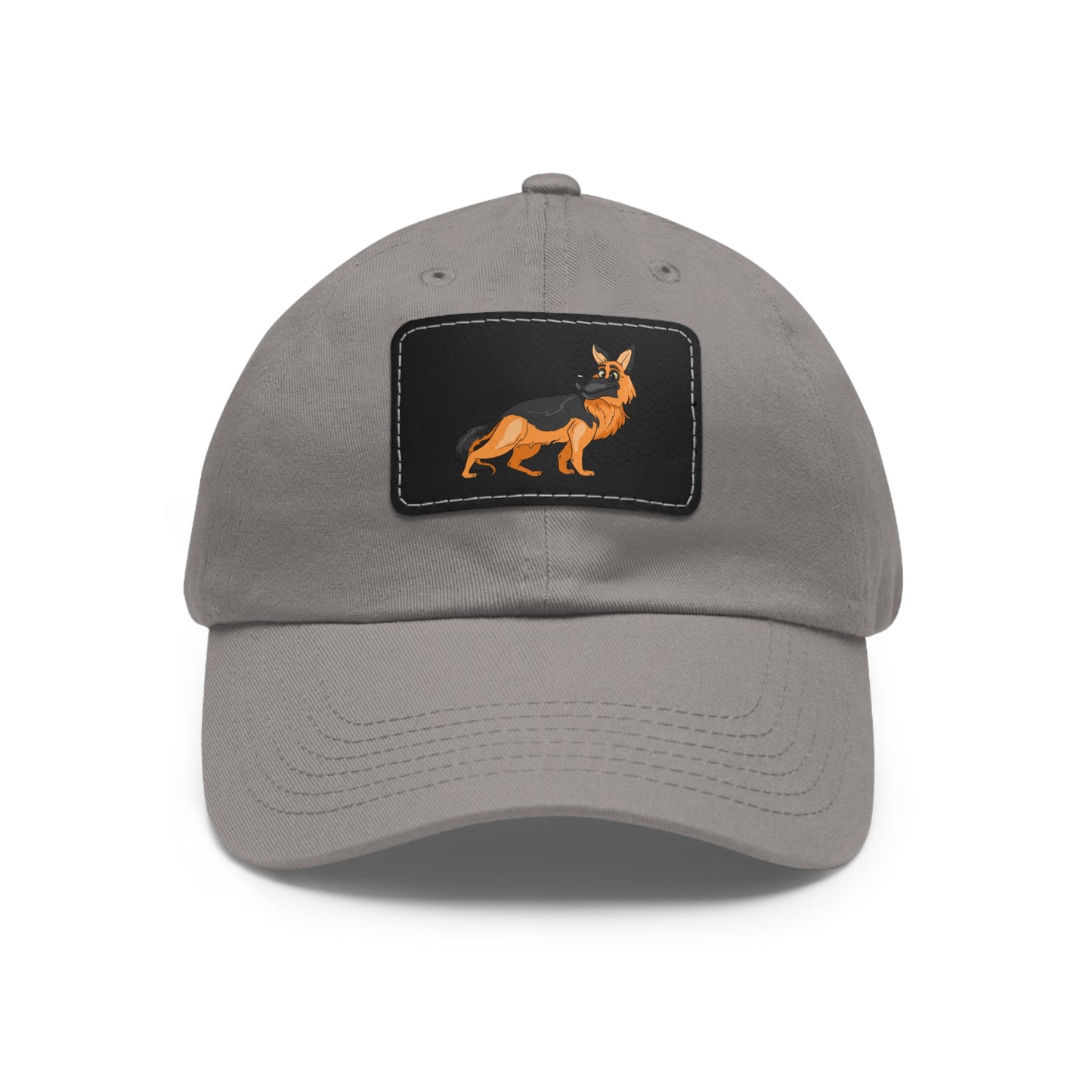 German Shepherd Dad Hat with Leather Patch - Perfect Gift for Dog Lovers