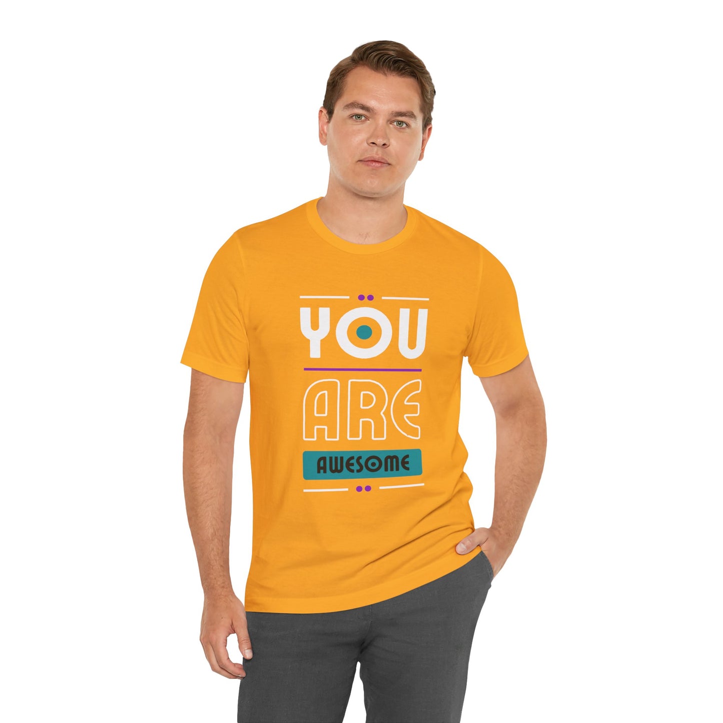 You Are Awesome Tee, Unisex Inspirational T-Shirt, Motivational Gift, Casual Wear, Birthday Gift, Summer Outfit